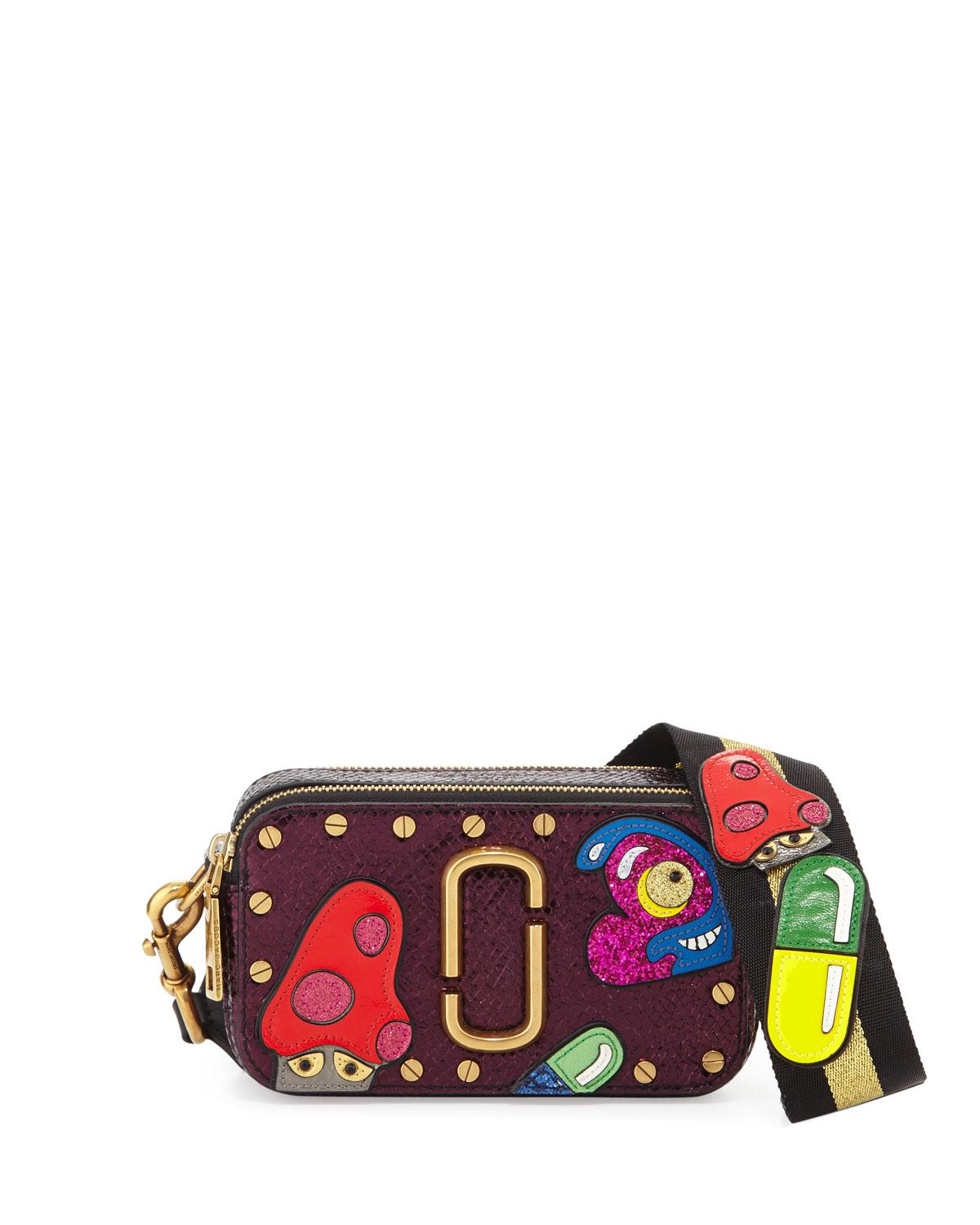 Lyst - Marc Jacobs Snapshot Mushroom Leather Camera Bag in ...