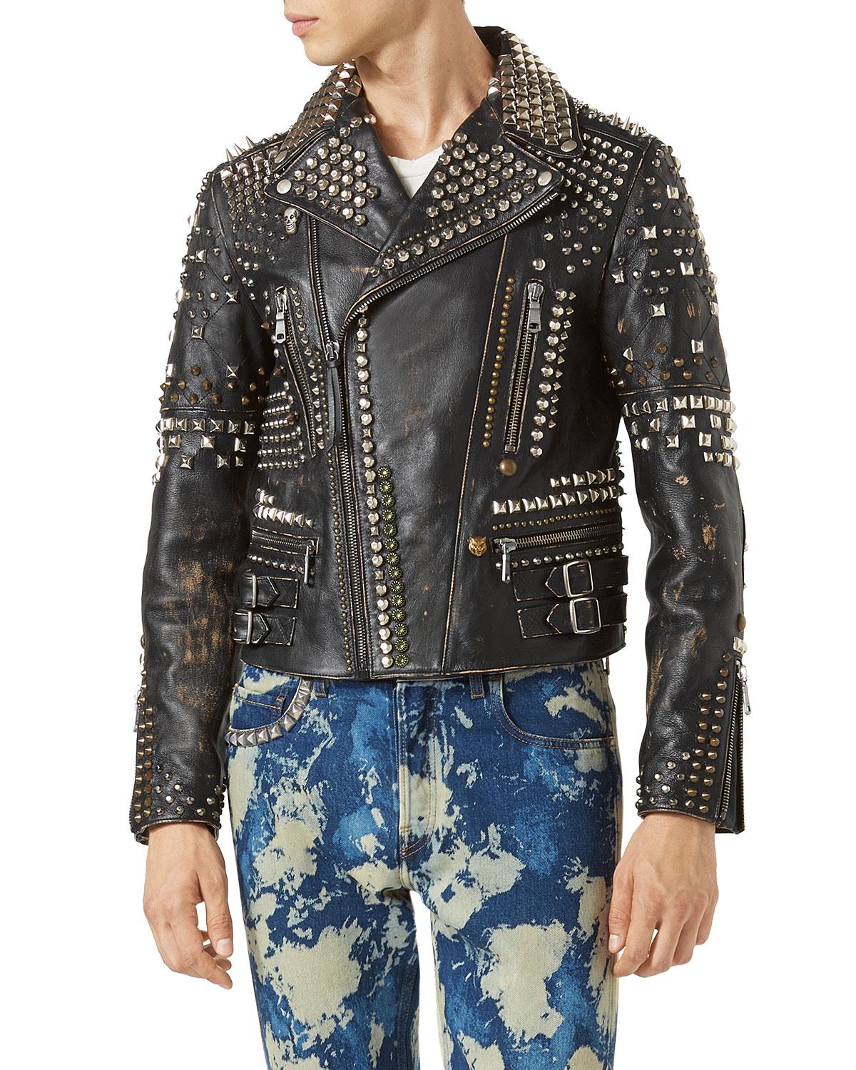 gucci studded jacket