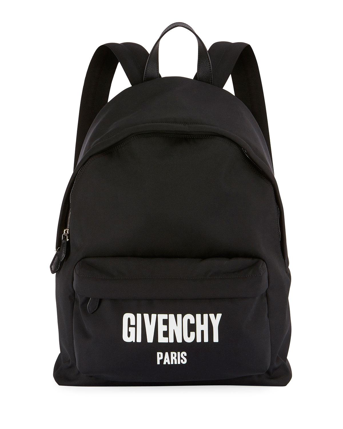 Givenchy Logo Backpack in Black for Men | Lyst