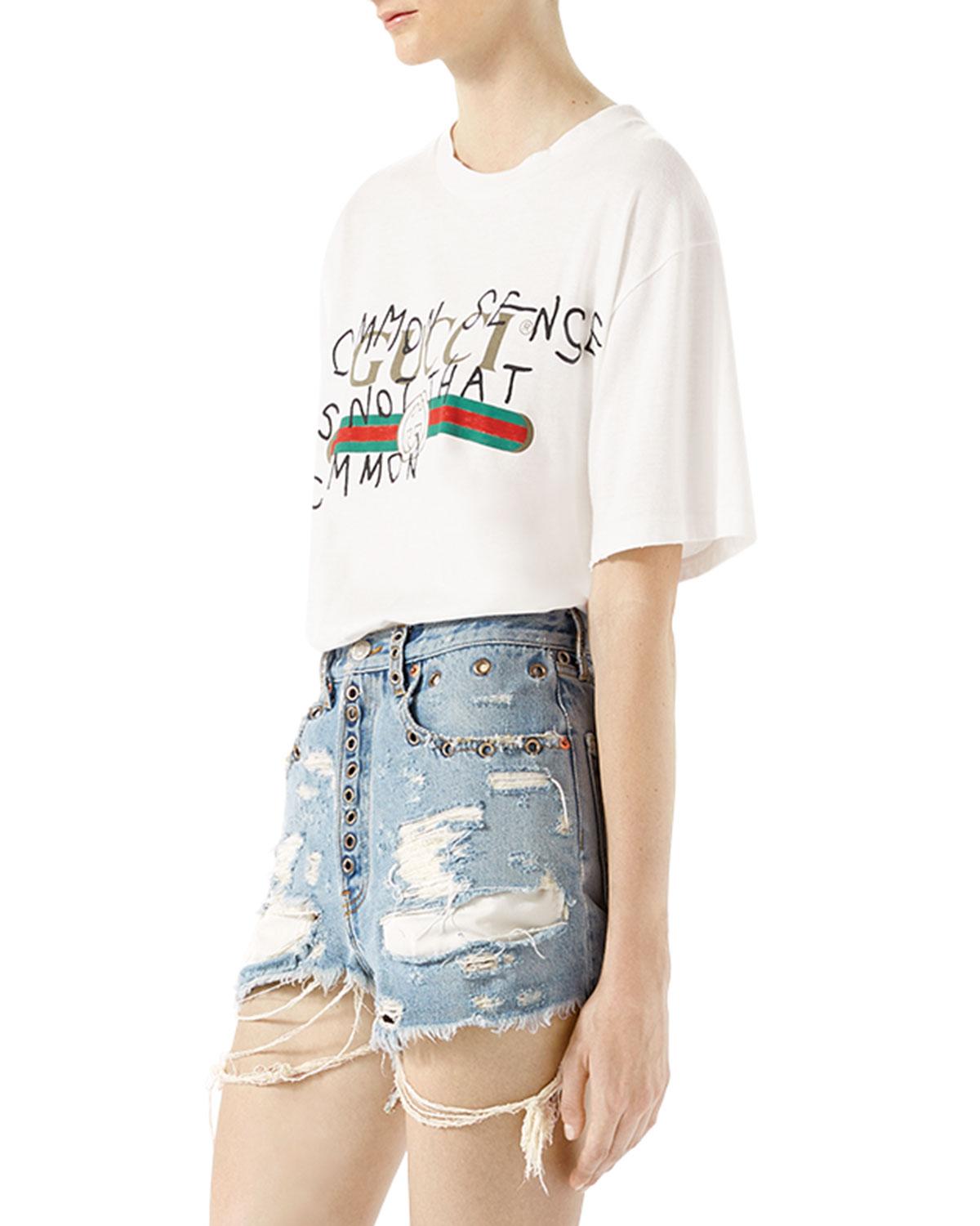 gucci common sense parody tee