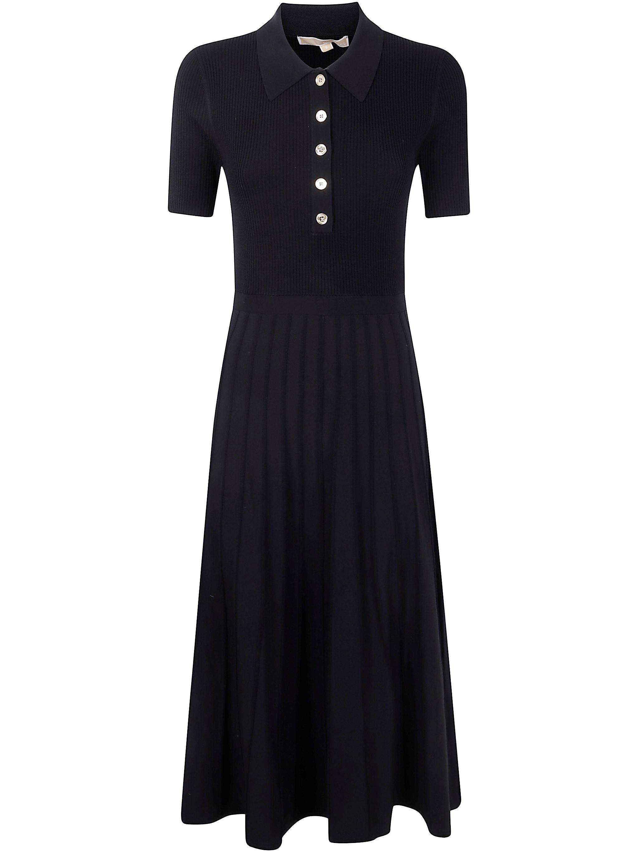 MICHAEL Michael Kors Fit Flare Polo Dress in Blue | Lyst