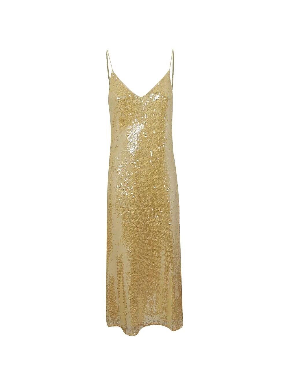 green emerald velvet dress A/W 1995 Gold Turtleneck Fully Sequin Embellished Long Sleeve Gown