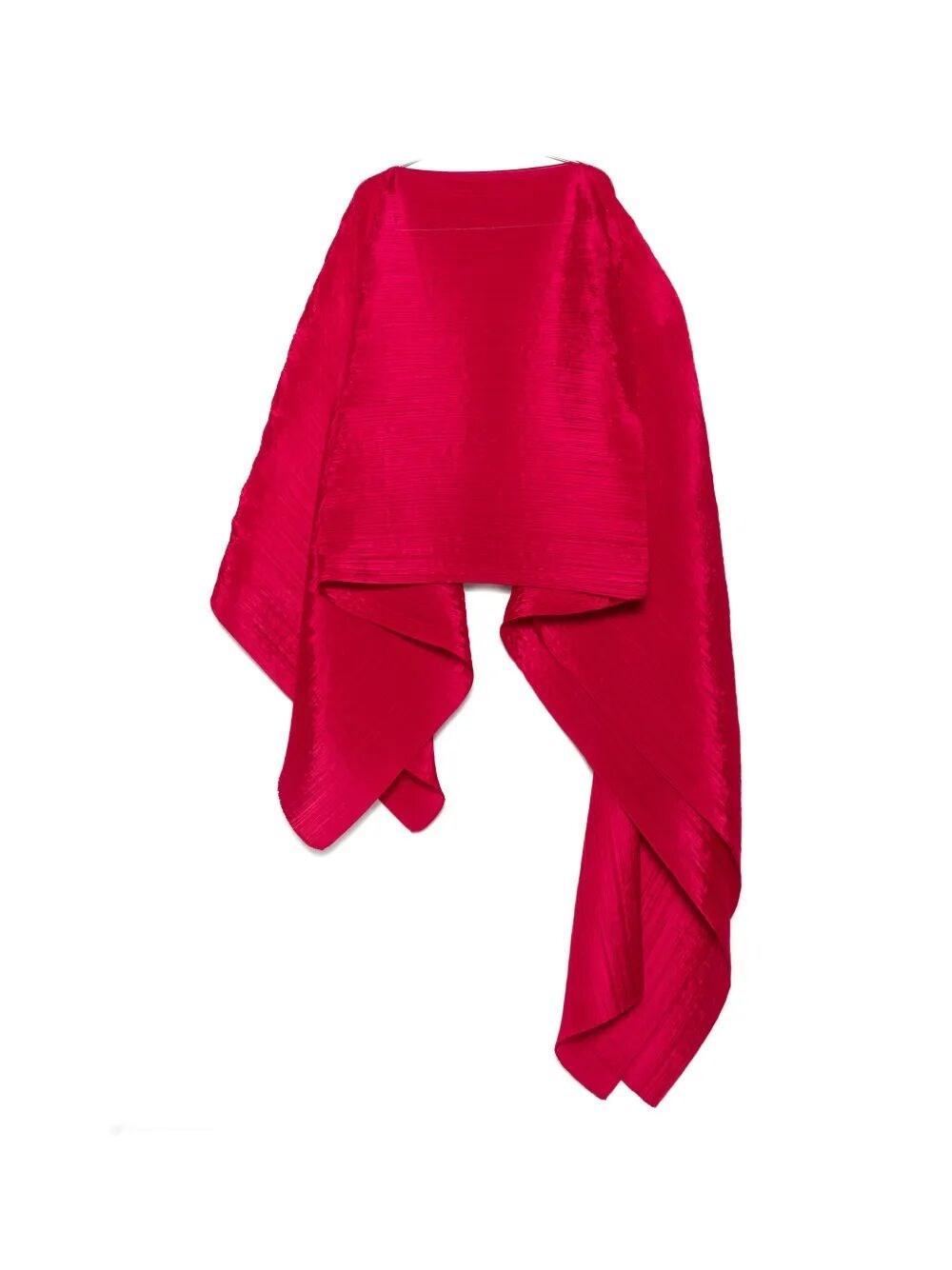 Red Pleats Please Issey Miyake Scarves and mufflers for Women | Lyst
