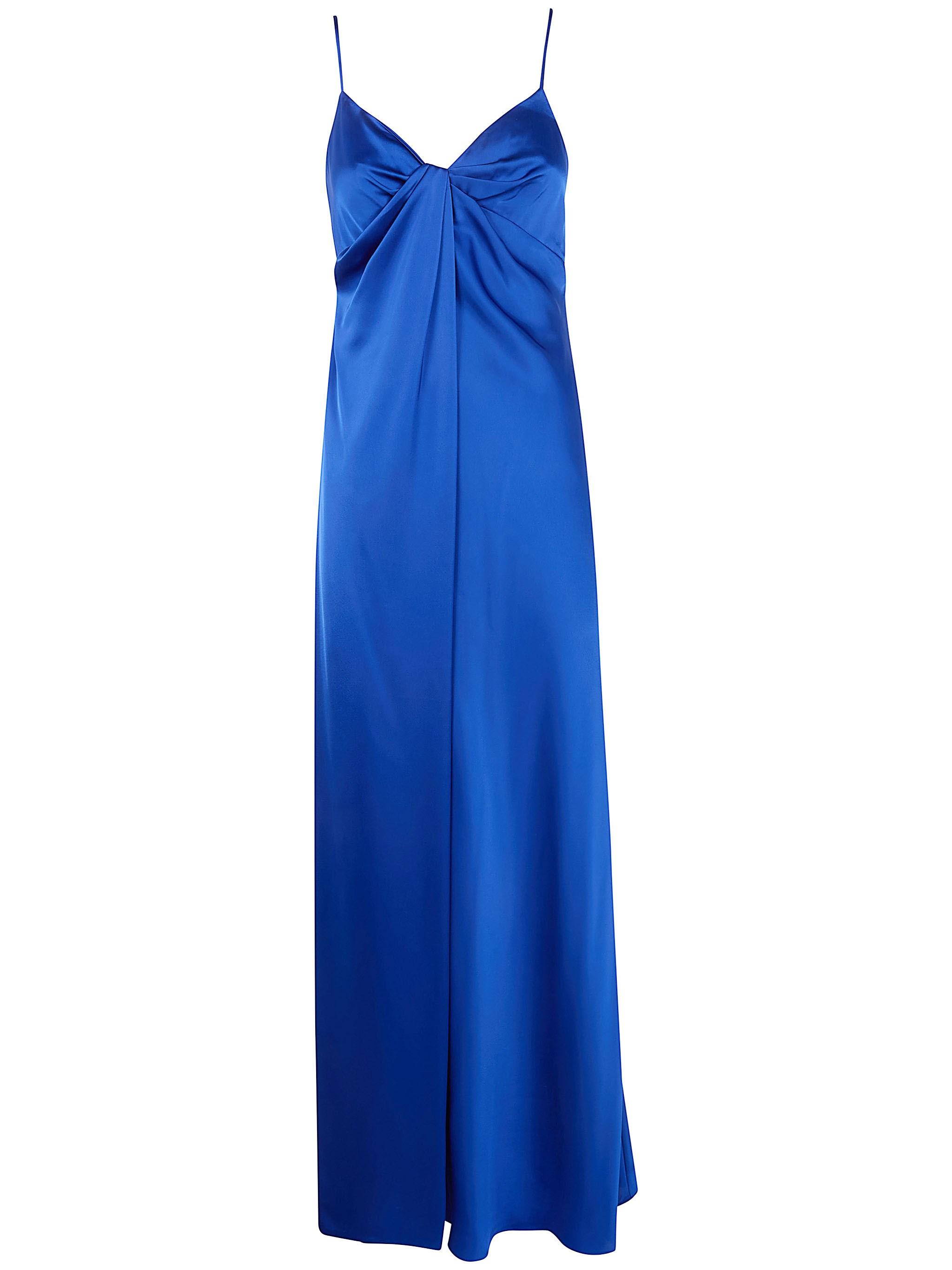 asymmetrical hem dress Yves Blue Lace Dress with Asymmetrical Hem main image 0