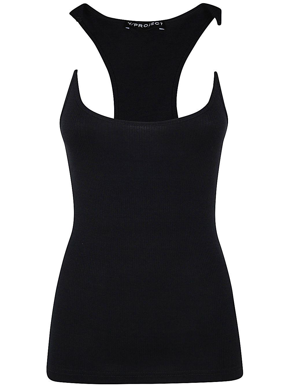 Y. Project Invisible Strap Tank Top in Black | Lyst