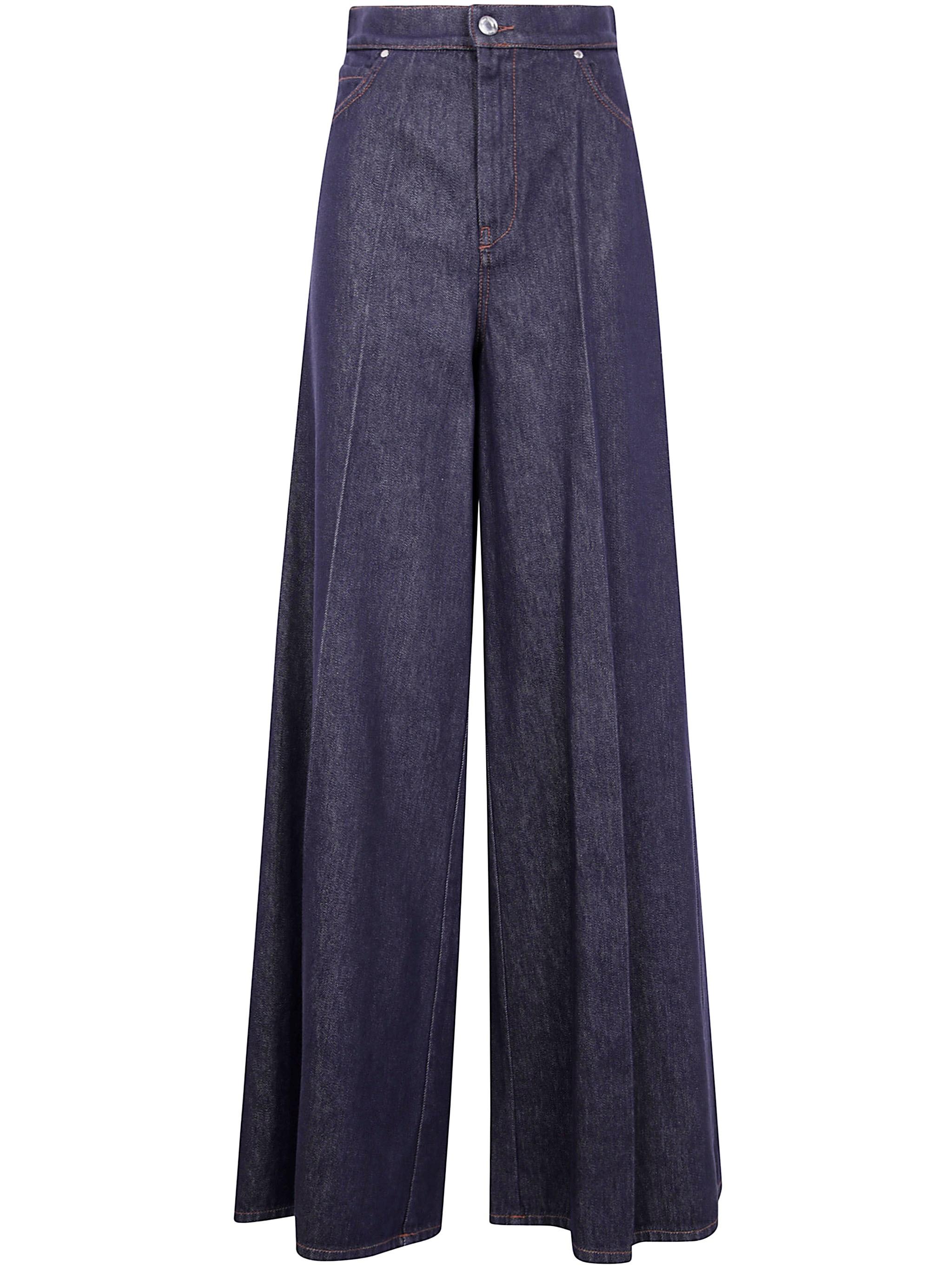 Max Mara Carmine Wide Leg Jeans in Blue Lyst