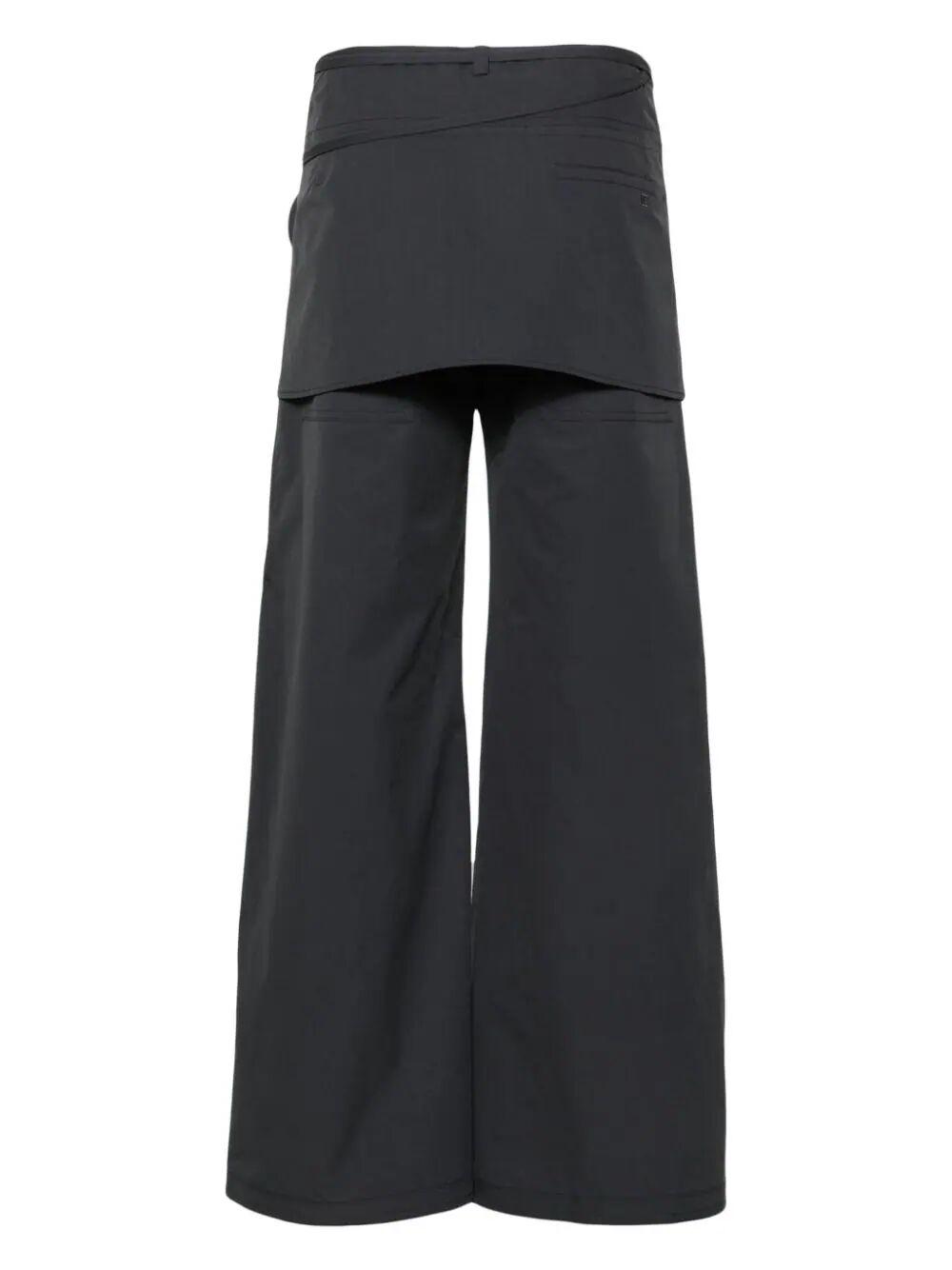 Low Classic Layered Wrap Skirt Pants in Black | Lyst Low Classic Layered Wrap Skirt Pants in Black | Lyst