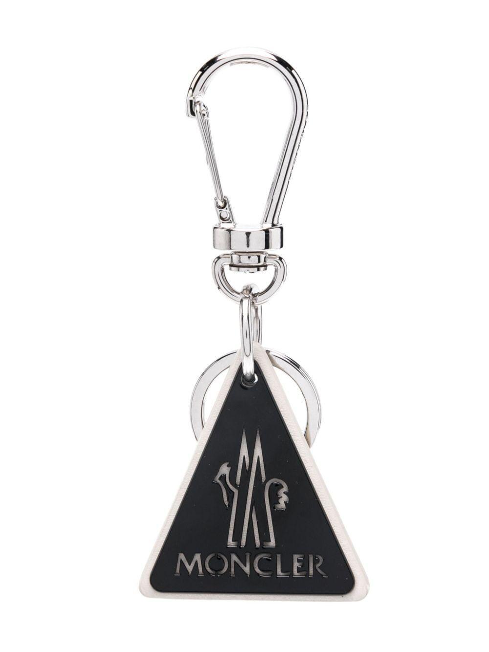 Moncler Triangle Key Ring Accessories in White for Men | Lyst UK