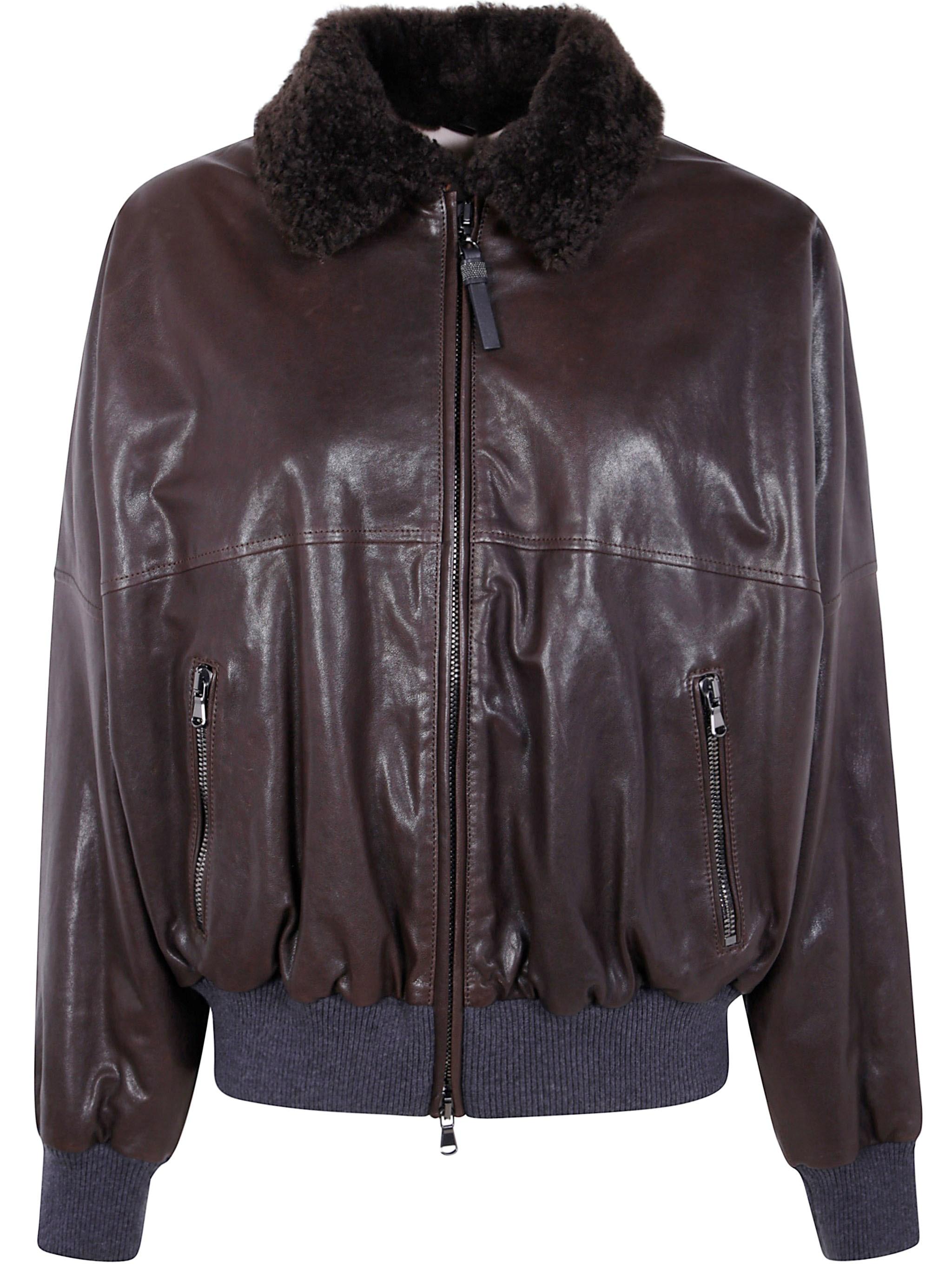 Brunello Cucinelli Leather jackets for Women | Online Sale