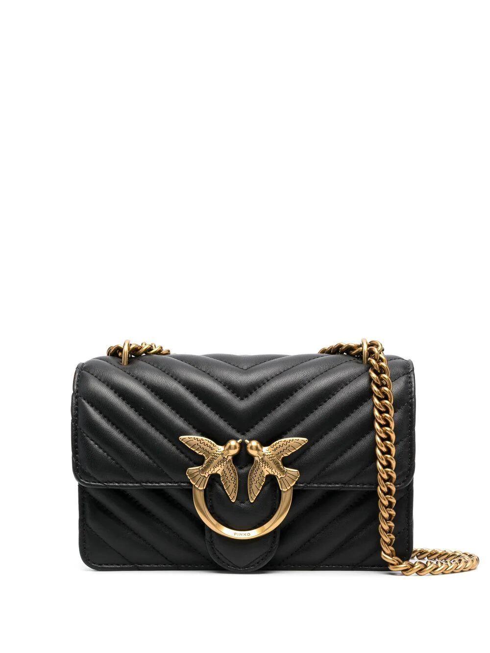 Pinko Love One Mini Bag in Black Lyst UK