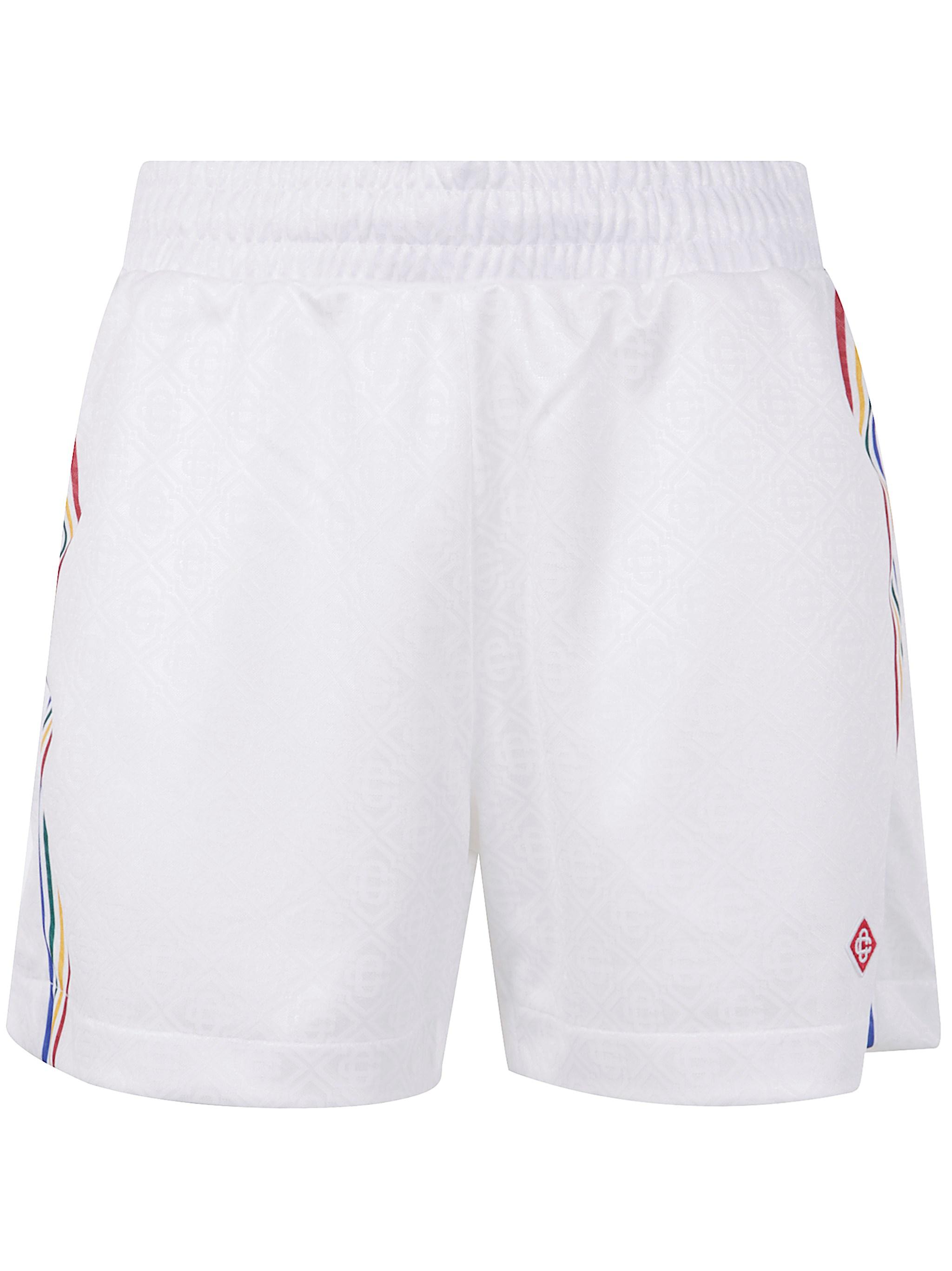 ショートパンツ Casablanca WOMENS OVERSIZE FOOTBALL SHORTS CASABLANCA Oversize Football Shorts in White | Lyst