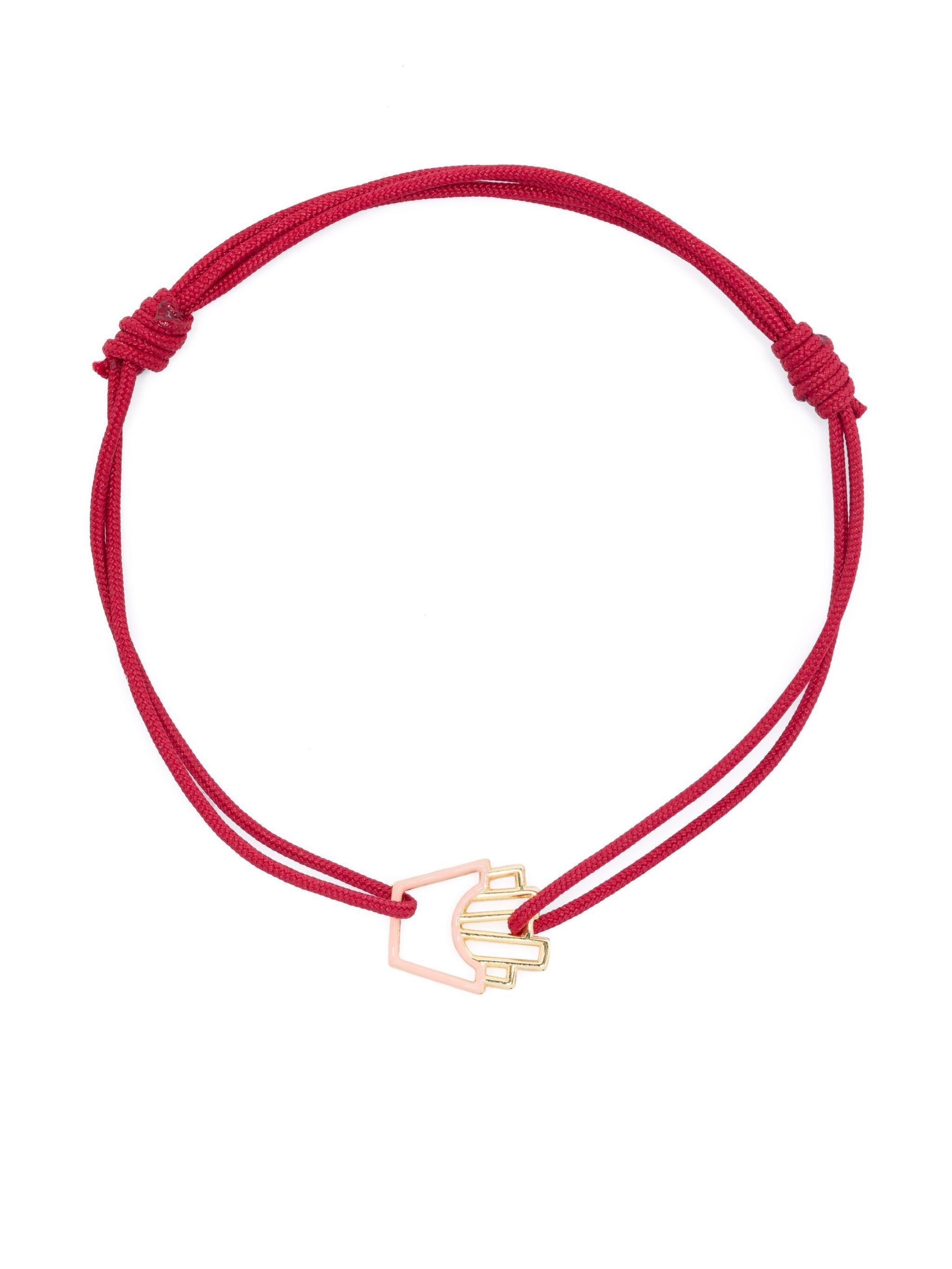 Aliita Papitas Enamel Cord Bracelet By in Pink | Lyst
