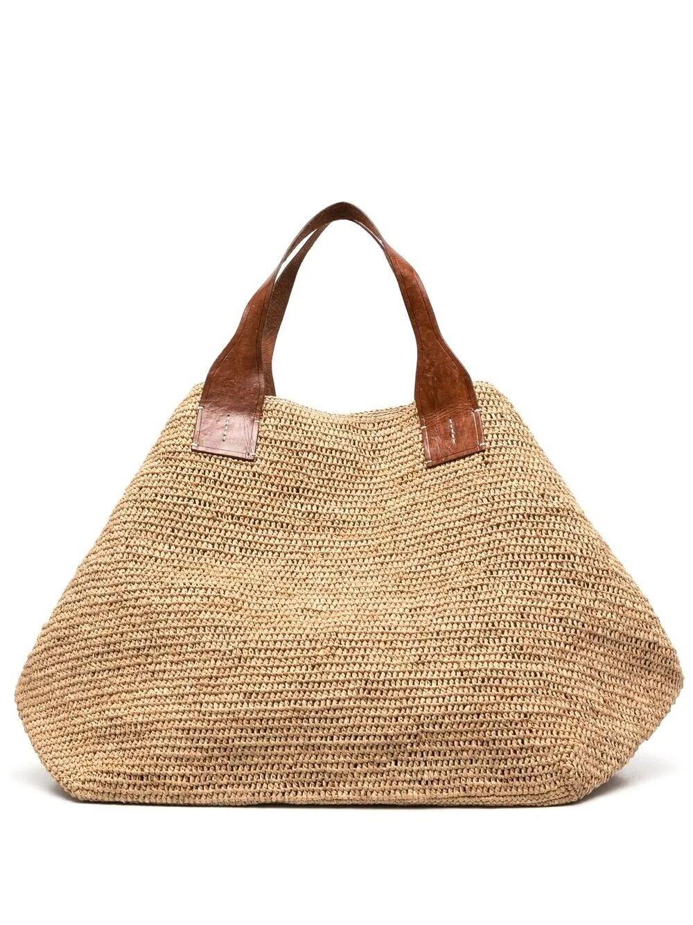 ハンドバッグ IBELIV 'Lova' handbag IBELIV - LOVA Black Bucket bag in RAFFIA - Caprice Clothing