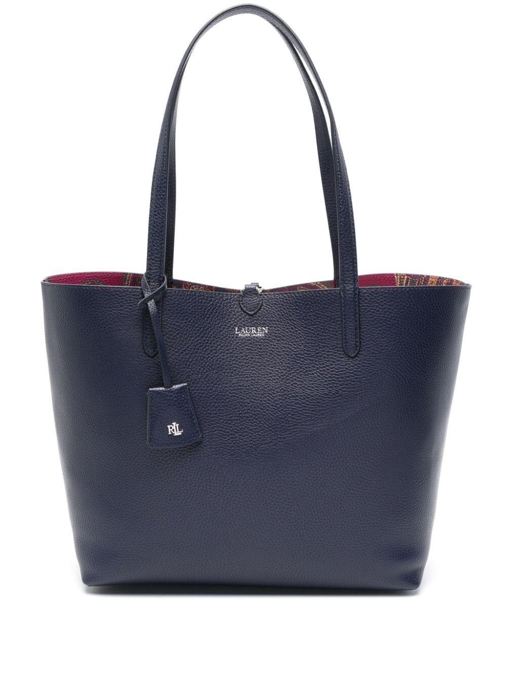 セール！ Ralph Lauren Faux Pebble Grain Reversible Tote Faux-Leather Reversible Tote | Ralph Lauren