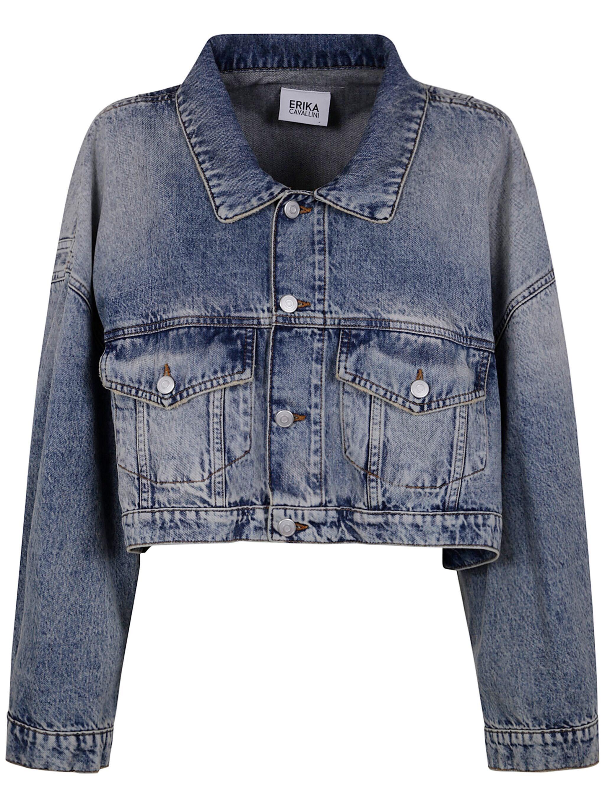 ERIKA CAVALLINI/denim double zip top