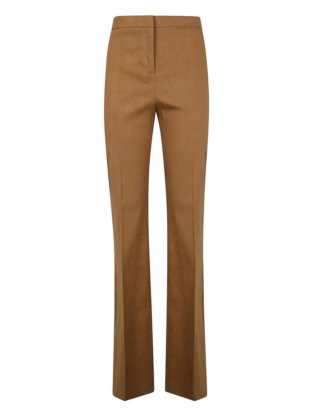 パンツ PINKO Woman Pants Brown 100561A20R L06 Pinko Trousers zip detail bottom | The Fashion Square
