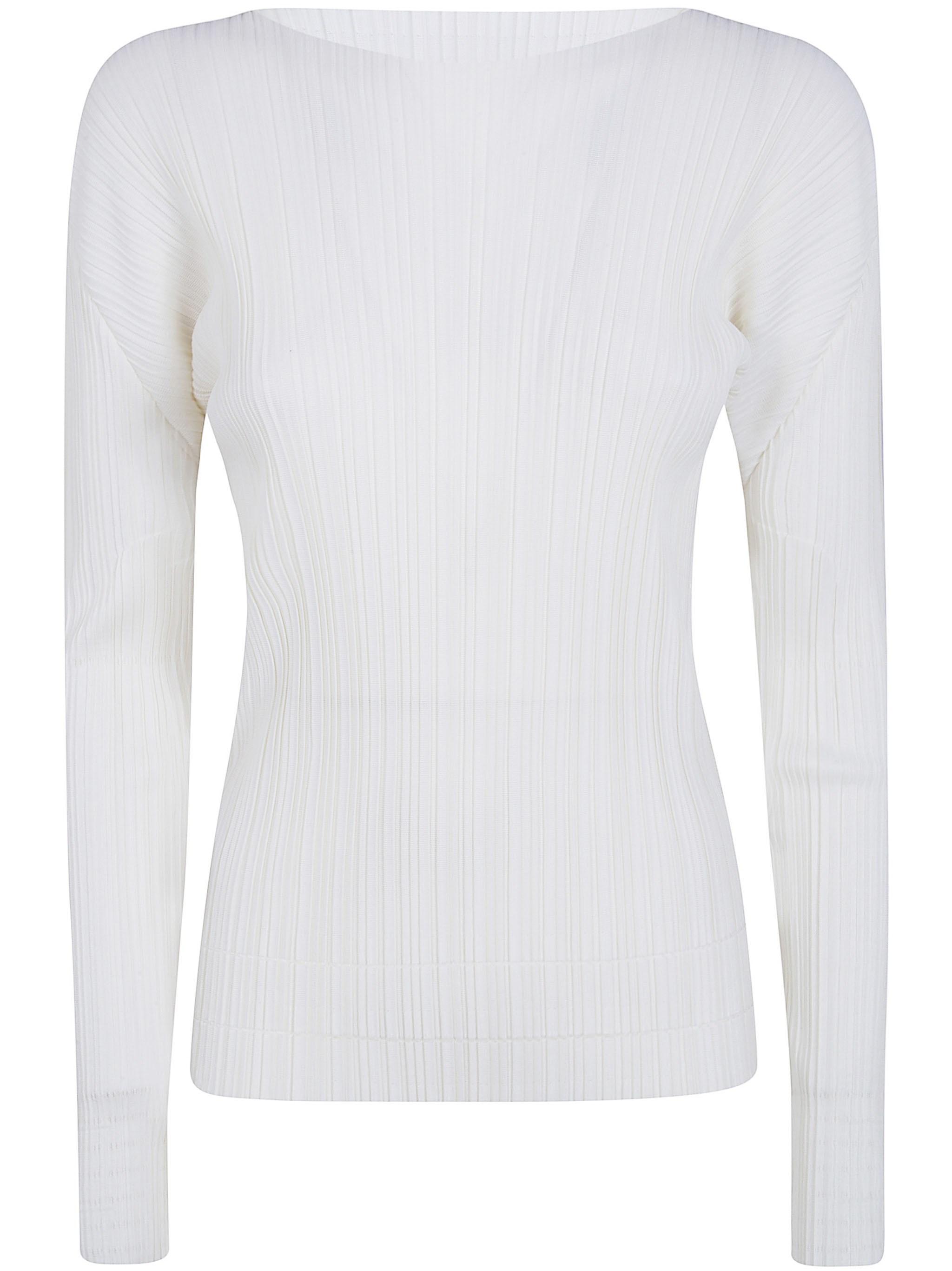 White Pleats Please Issey Miyake Tops for Women | Lyst