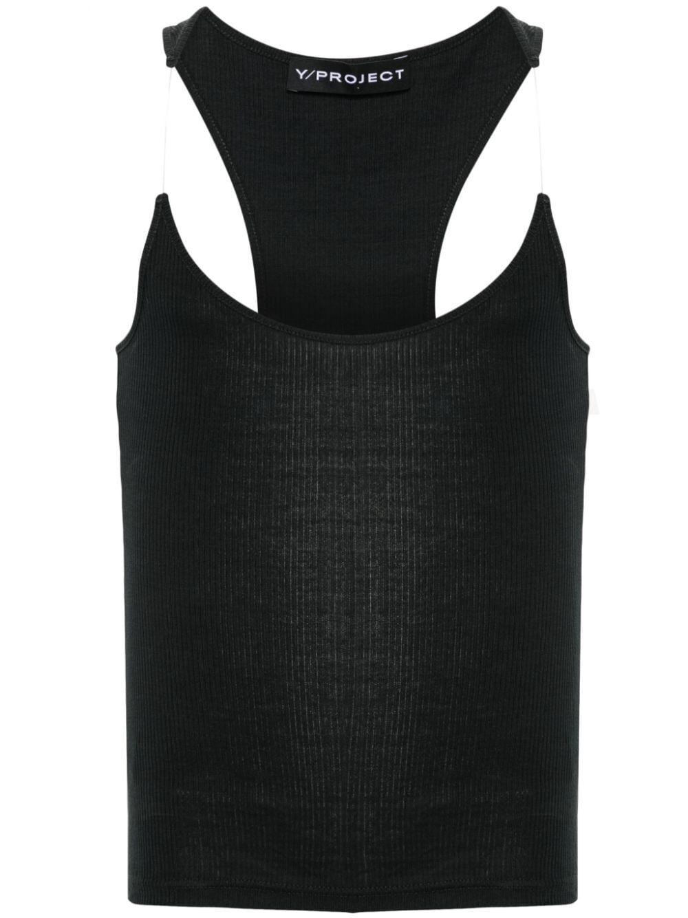 yproject タンクトップ Y. Project Invisible Strap Tank Top in Black | Lyst