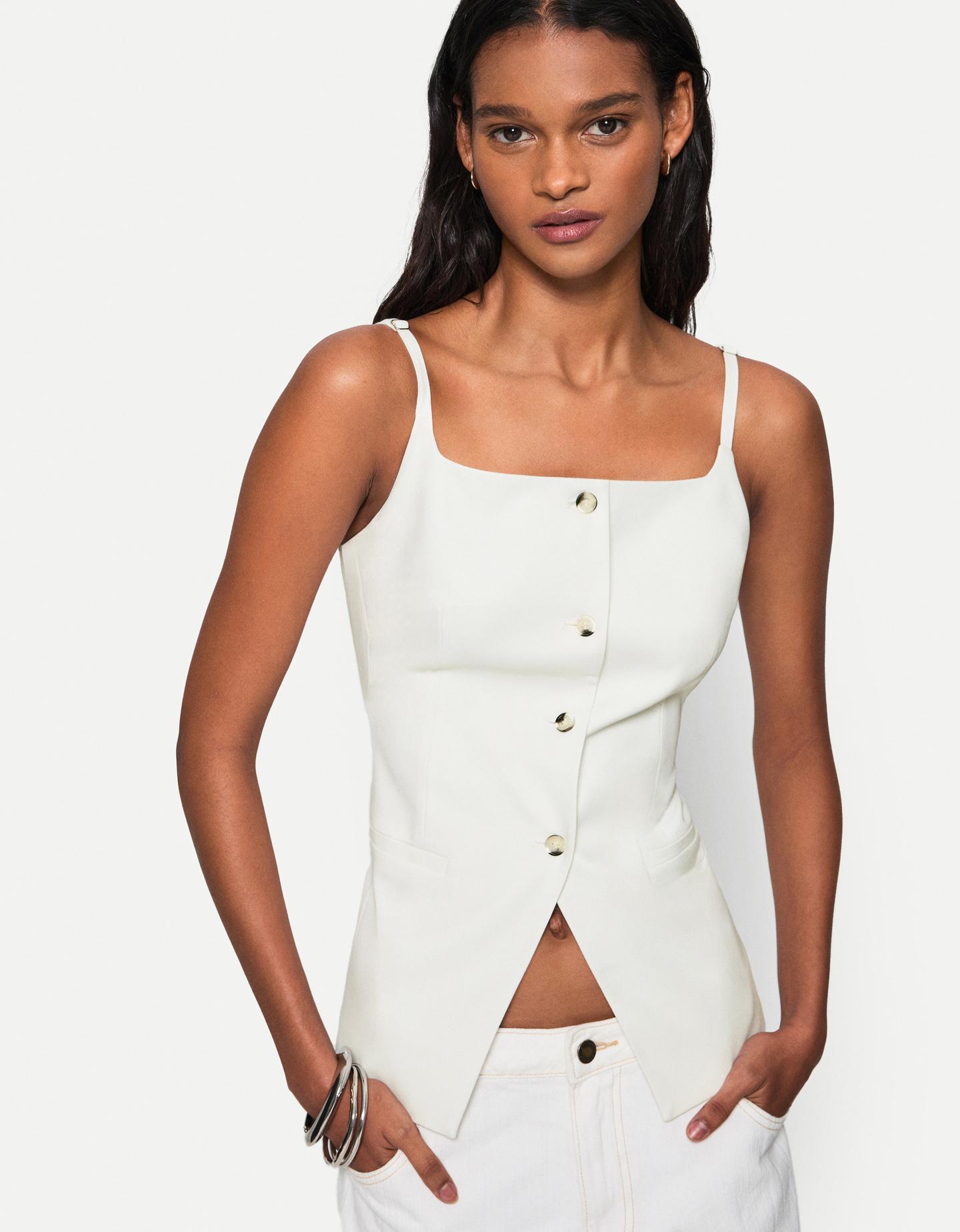 Bershka Sleeveless and tank tops for Women | Online Sale up