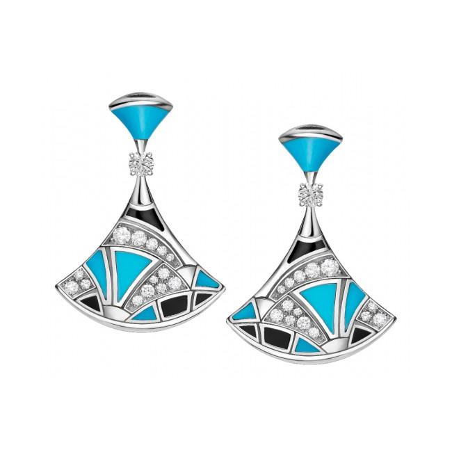 bvlgari earrings turquoise