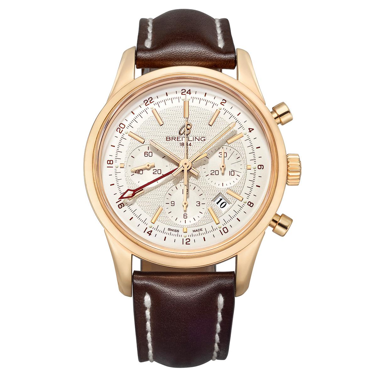 breitling rose gold chronograph