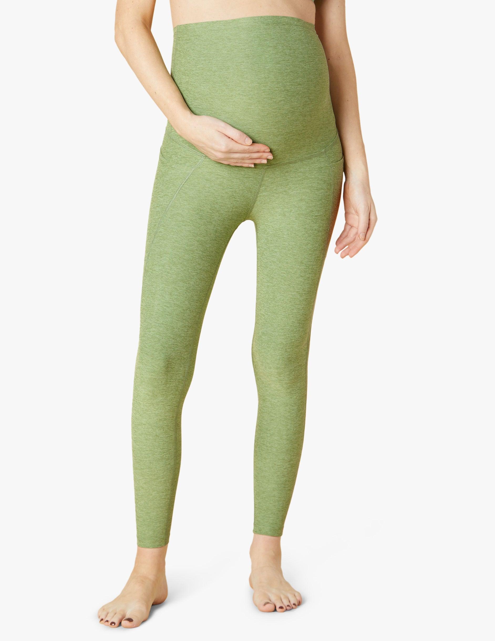 Beyond Yoga Spacedye Love The Bump Maternity Pocket Midi Legging in Green |  Lyst