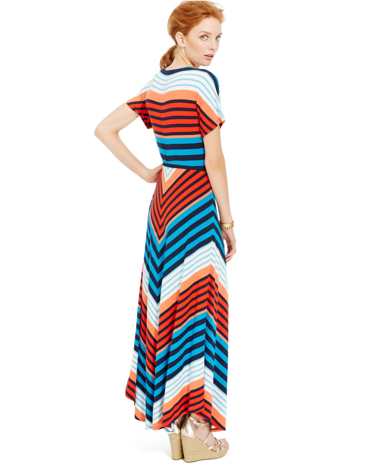 tommy hilfiger striped maxi dress