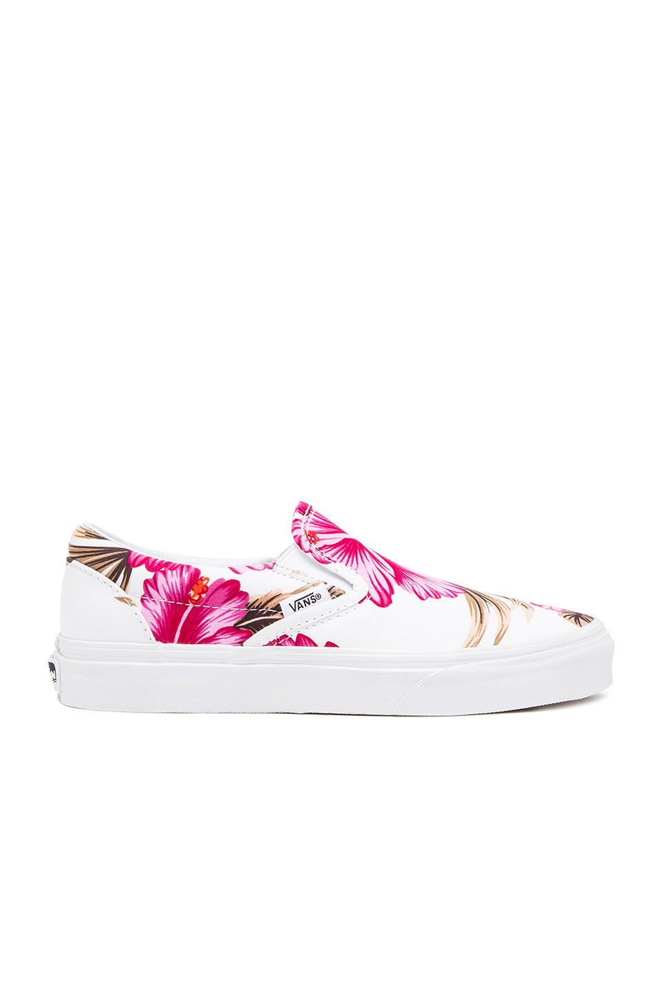 Vans Classic Hawaiian Floral Slip On Sneaker in Pink | Lyst