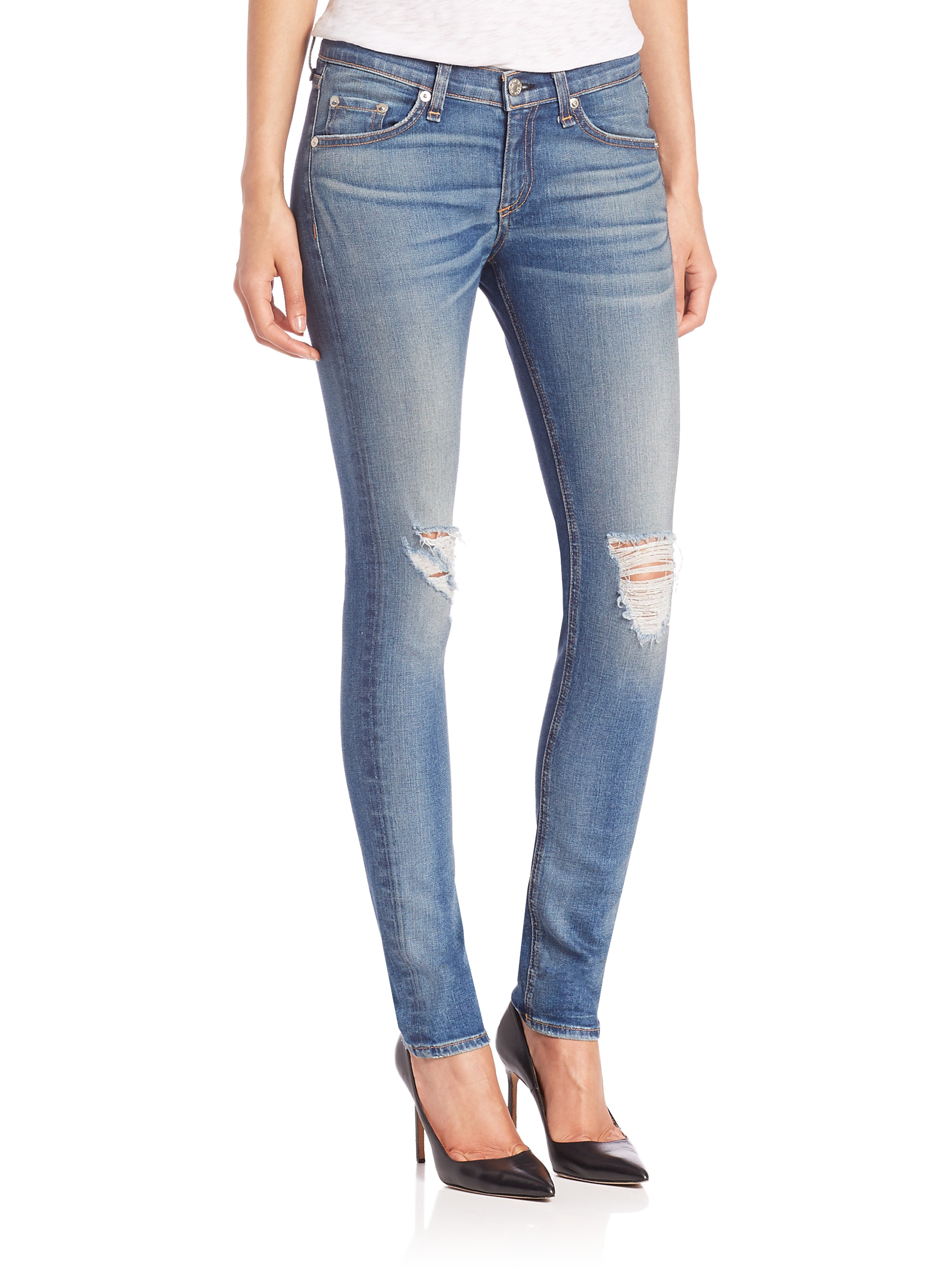 rag and bone distressed skinny jeans