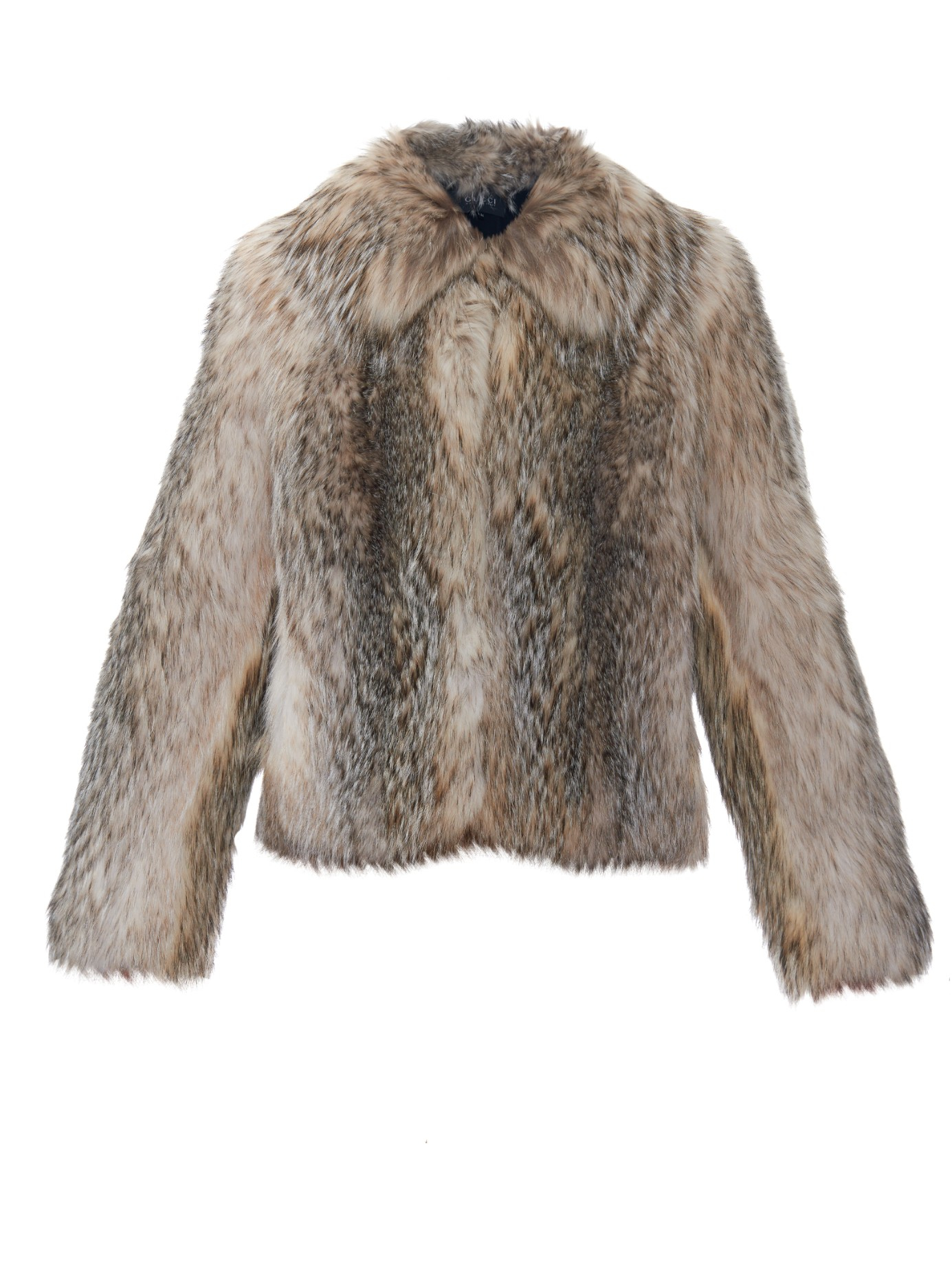 Gucci Oversized Badger-Fur Jacket - Lyst