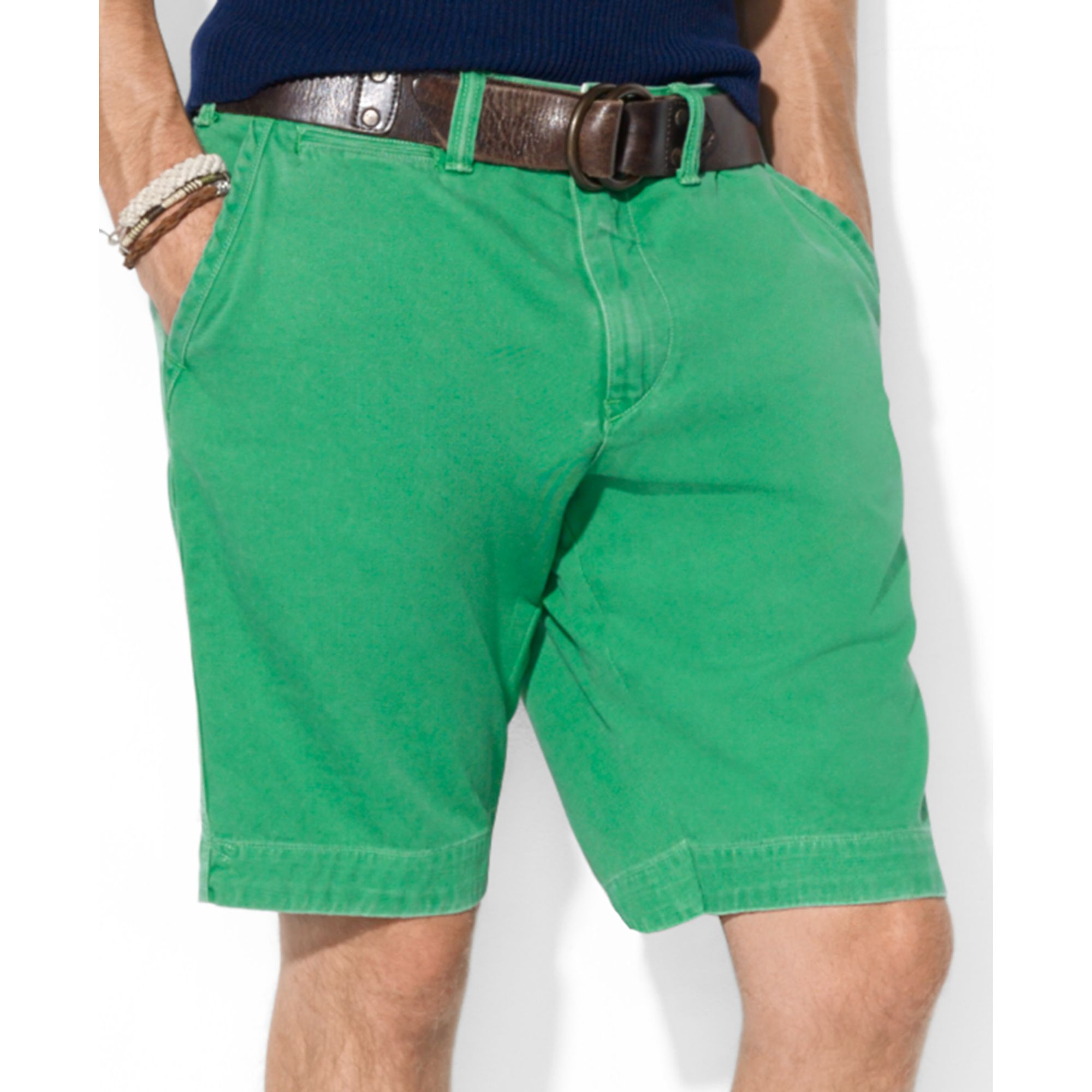 polo green shorts