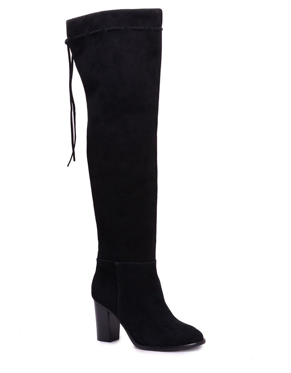 Lyst - Splendid Polly Over The Knee Boots - Smoke in Black
