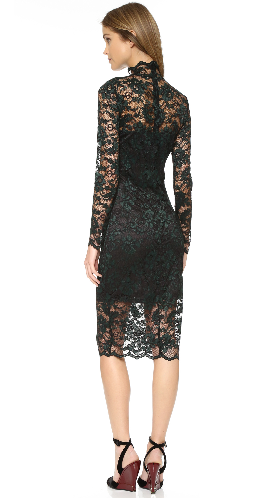 ganni black lace dress off 70% - medpharmres.com
