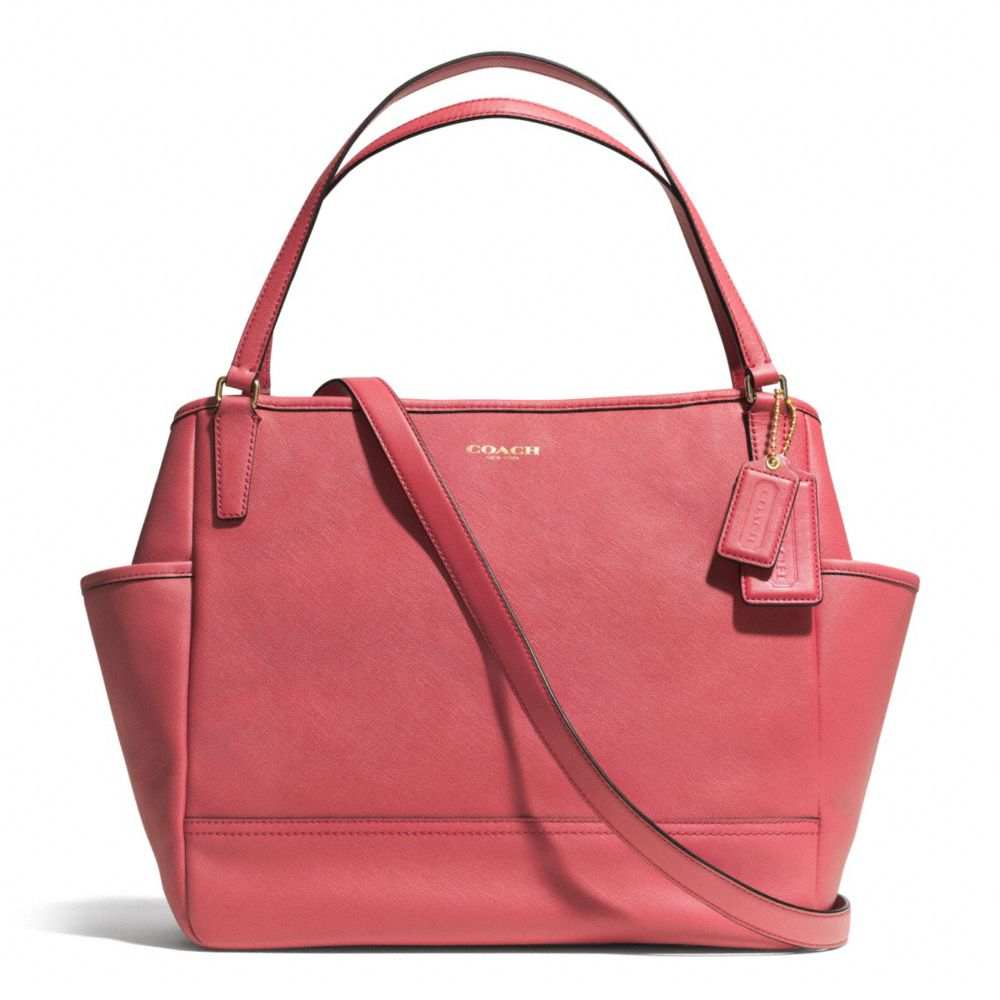 COACH Baby Bag Tote In Saffiano Leather in Pink Lyst