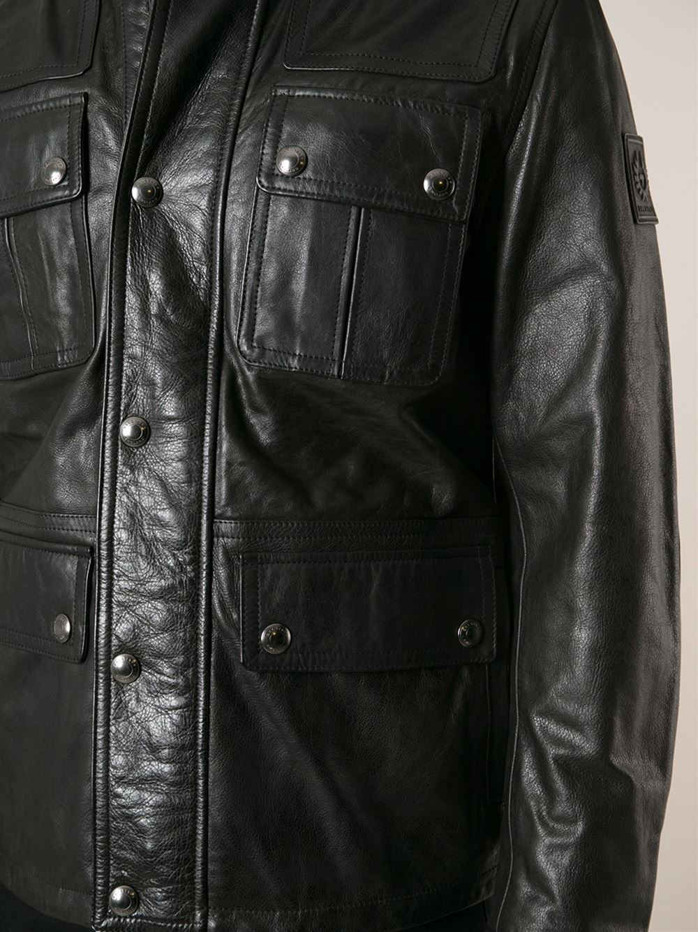 belstaff maple leather jacket