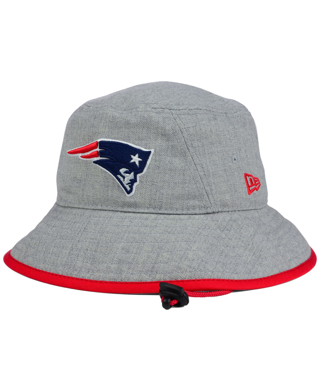 KTZ New England Patriots Nfl Heather Gray Bucket Hat Lyst