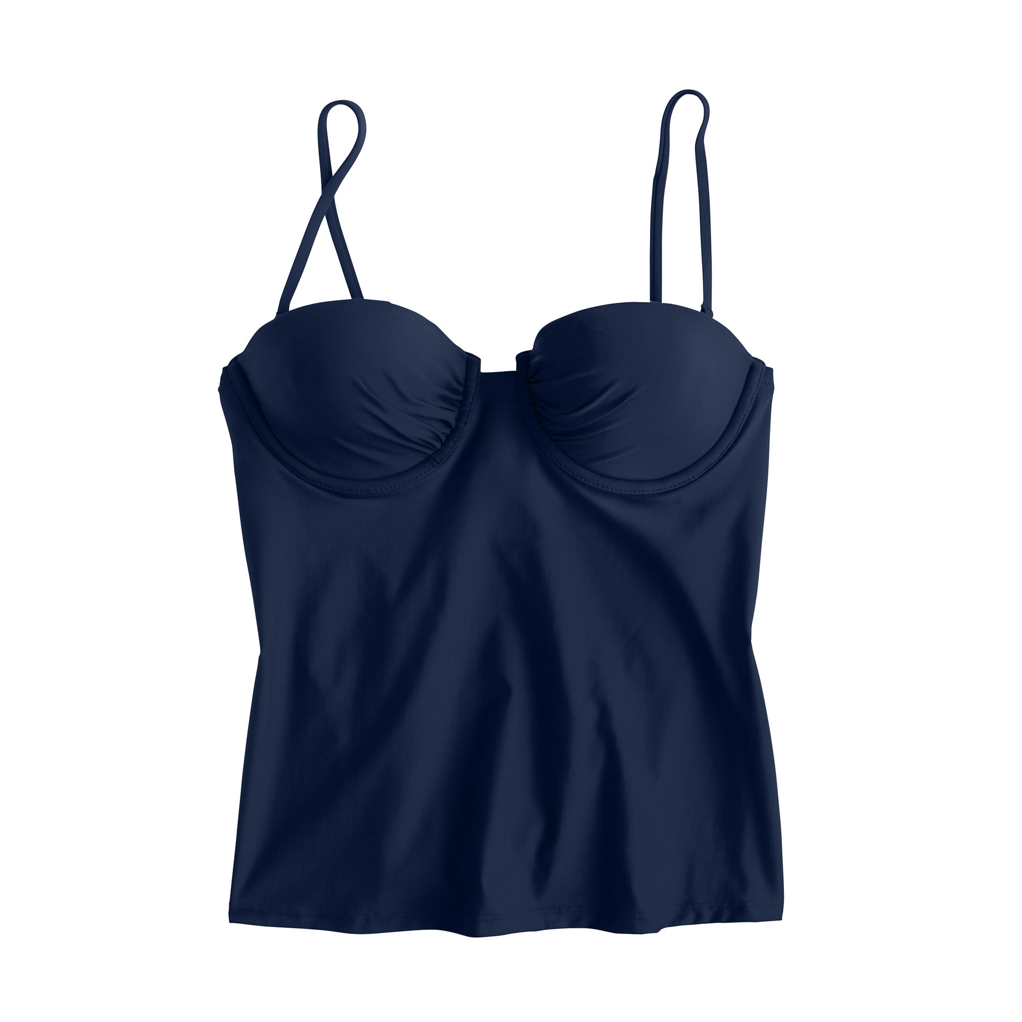 J.crew Dcup Underwire Tankini Top in Blue Lyst