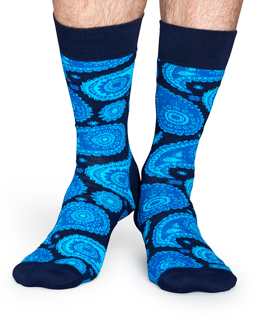 Lyst Happy Socks Paisley Navy Navy in Blue for Men