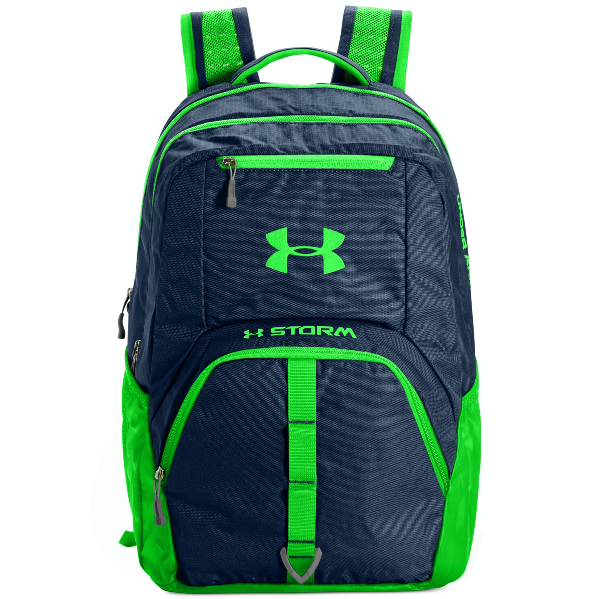 blue and green under armour backpack 