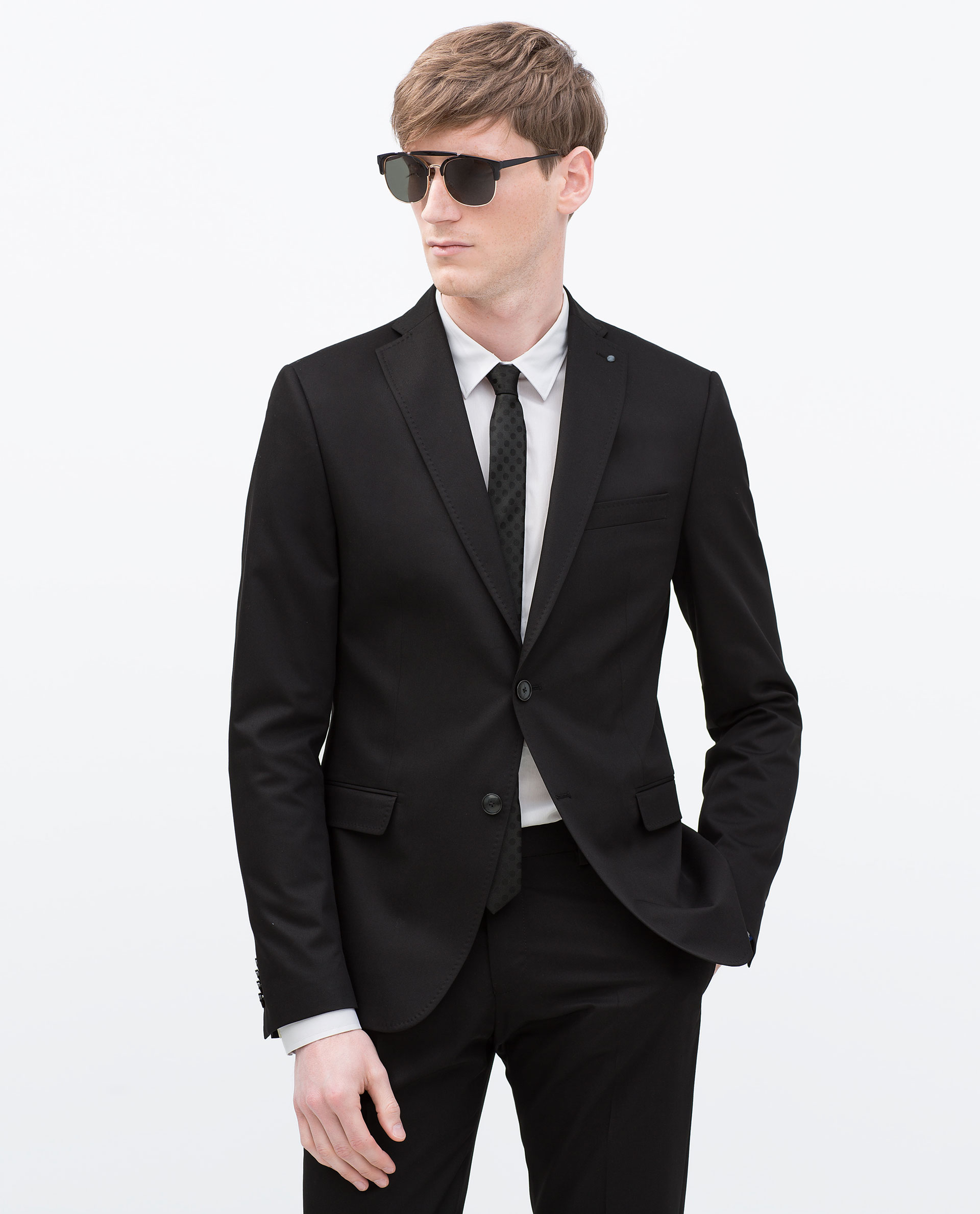 Zara Black Comfort Blazer for Men Lyst