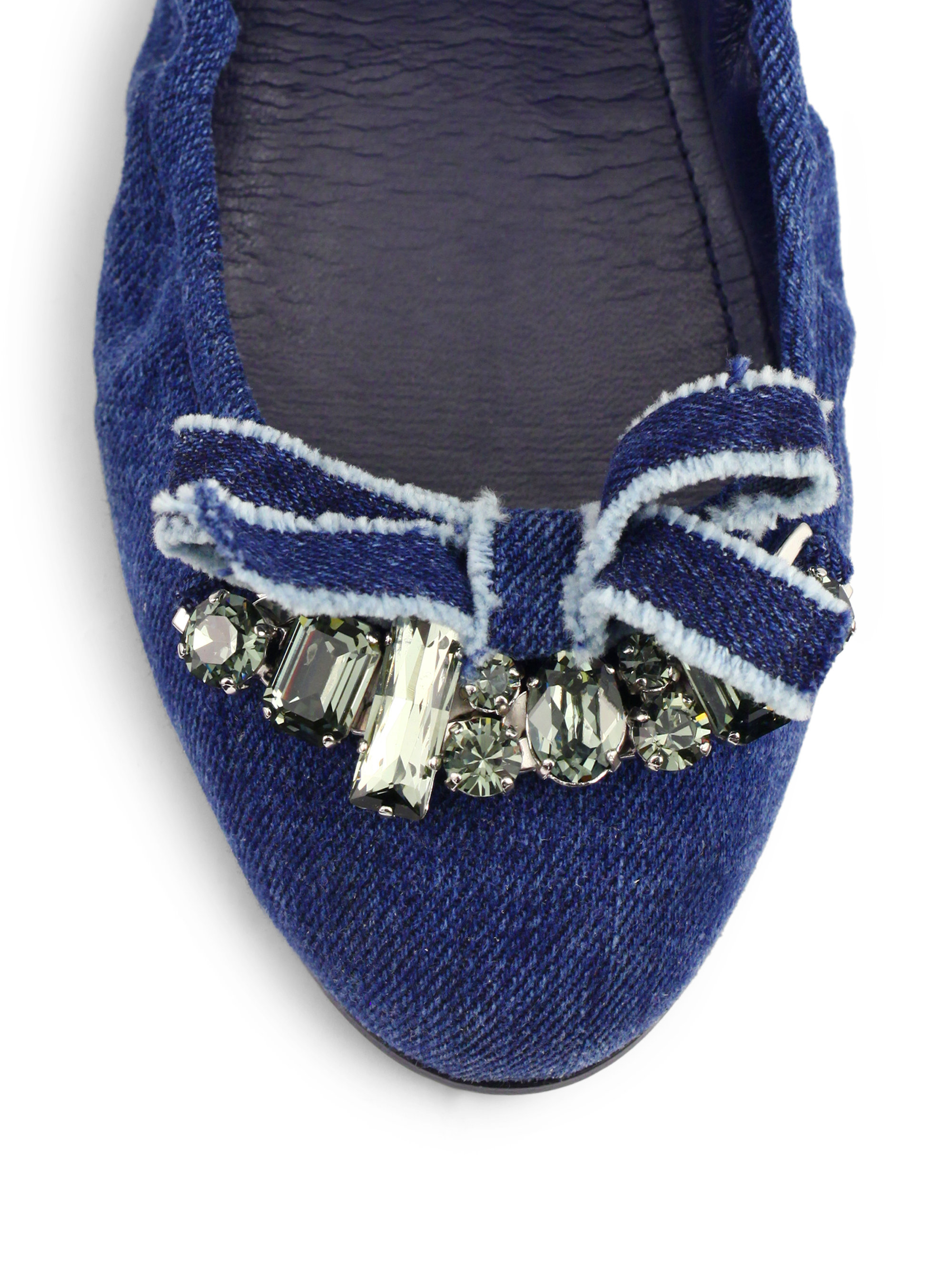 miu miu jeweled flats