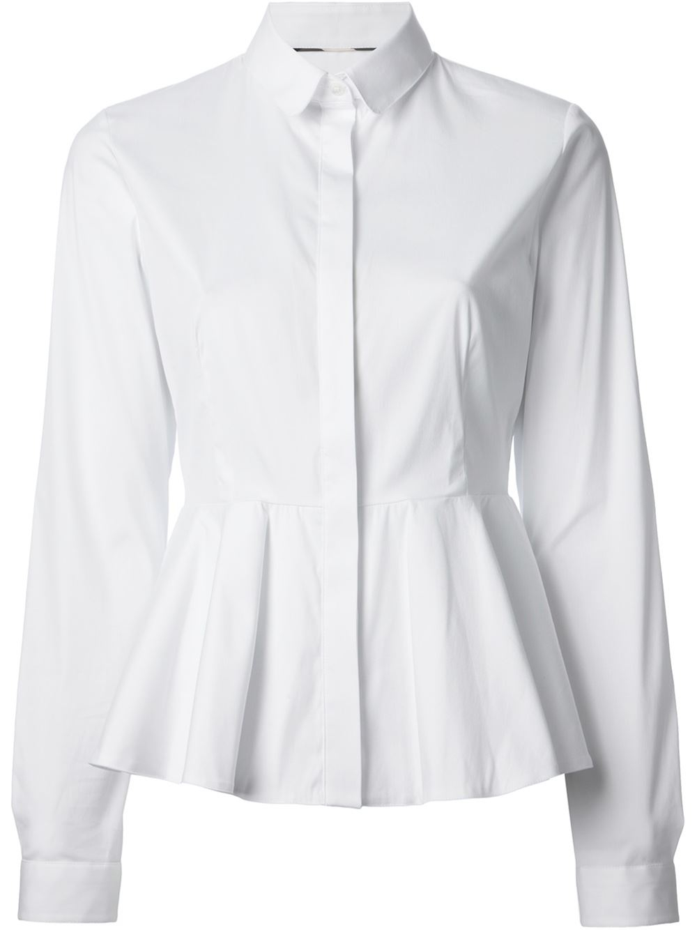 peplum white shirt