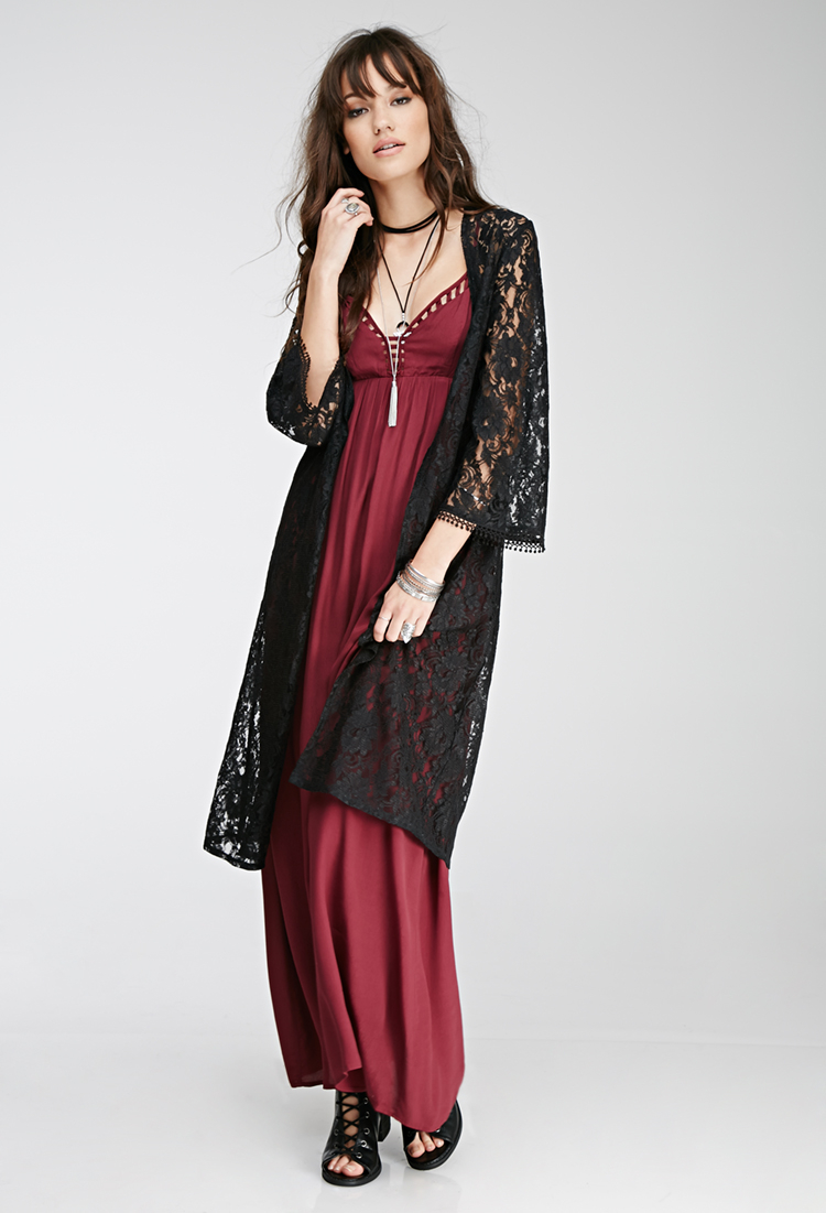black floral cardigan
