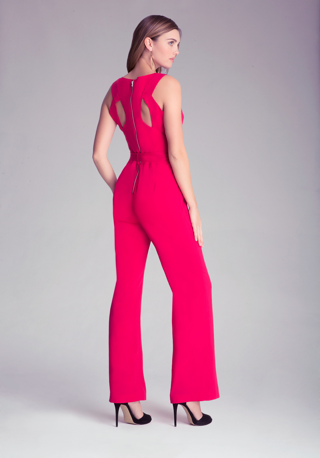 petite pink jumpsuit