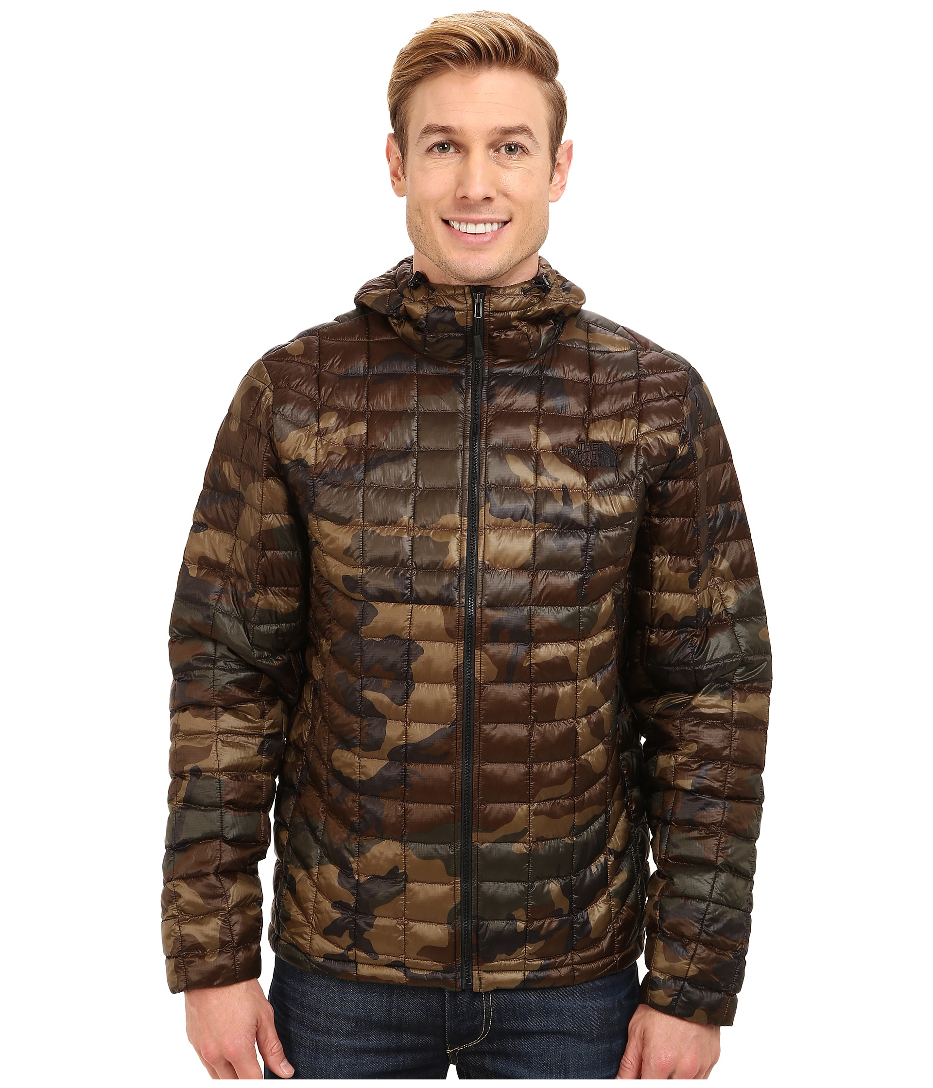 The North Face Thermoball™ Hoodie in Green Camo (Natural) for Men - Lyst