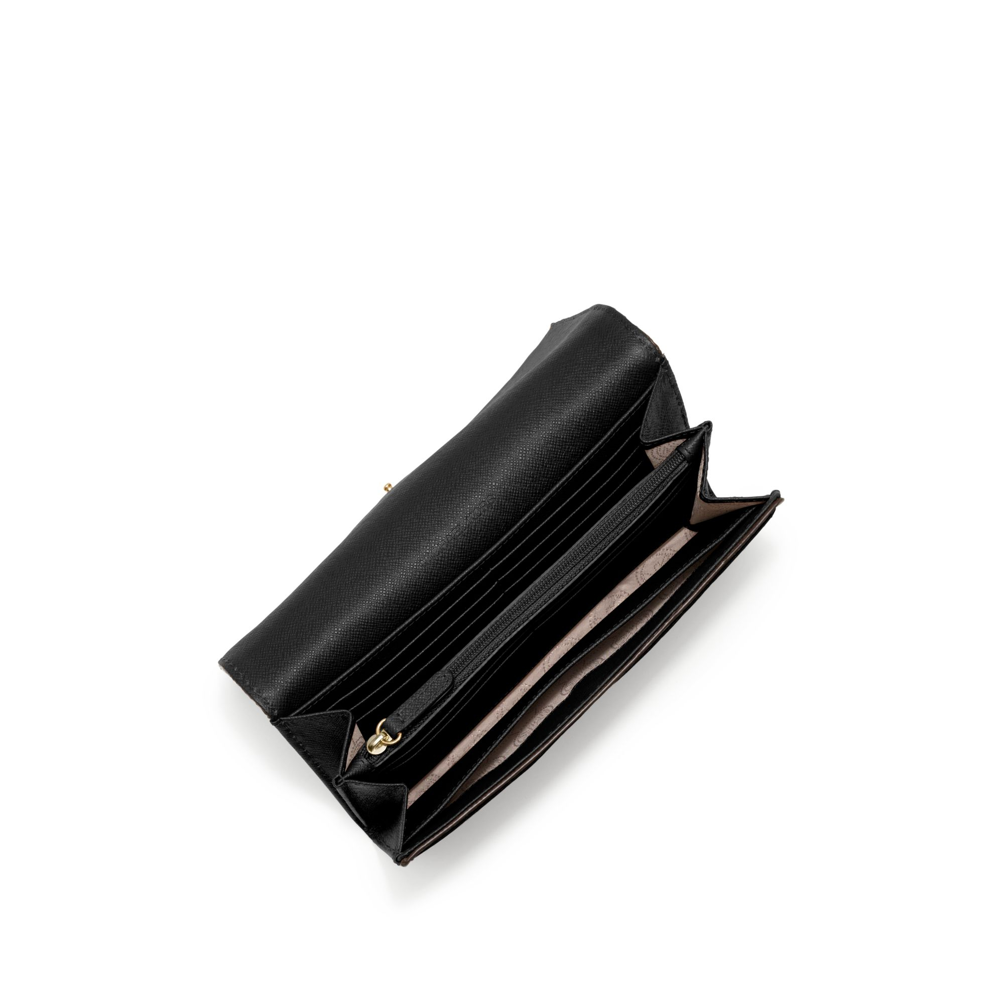 Michael kors Fulton Leather Carryall Wallet in Black for Men Lyst