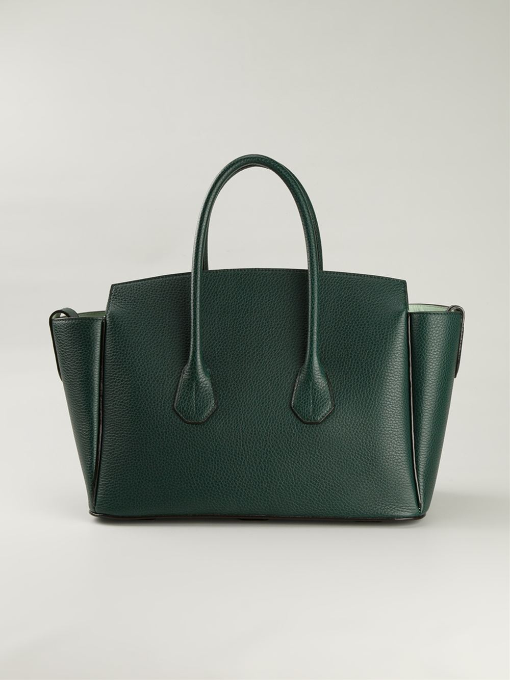 Bally Sommet Buffalo-Leather Tote in Green | Lyst