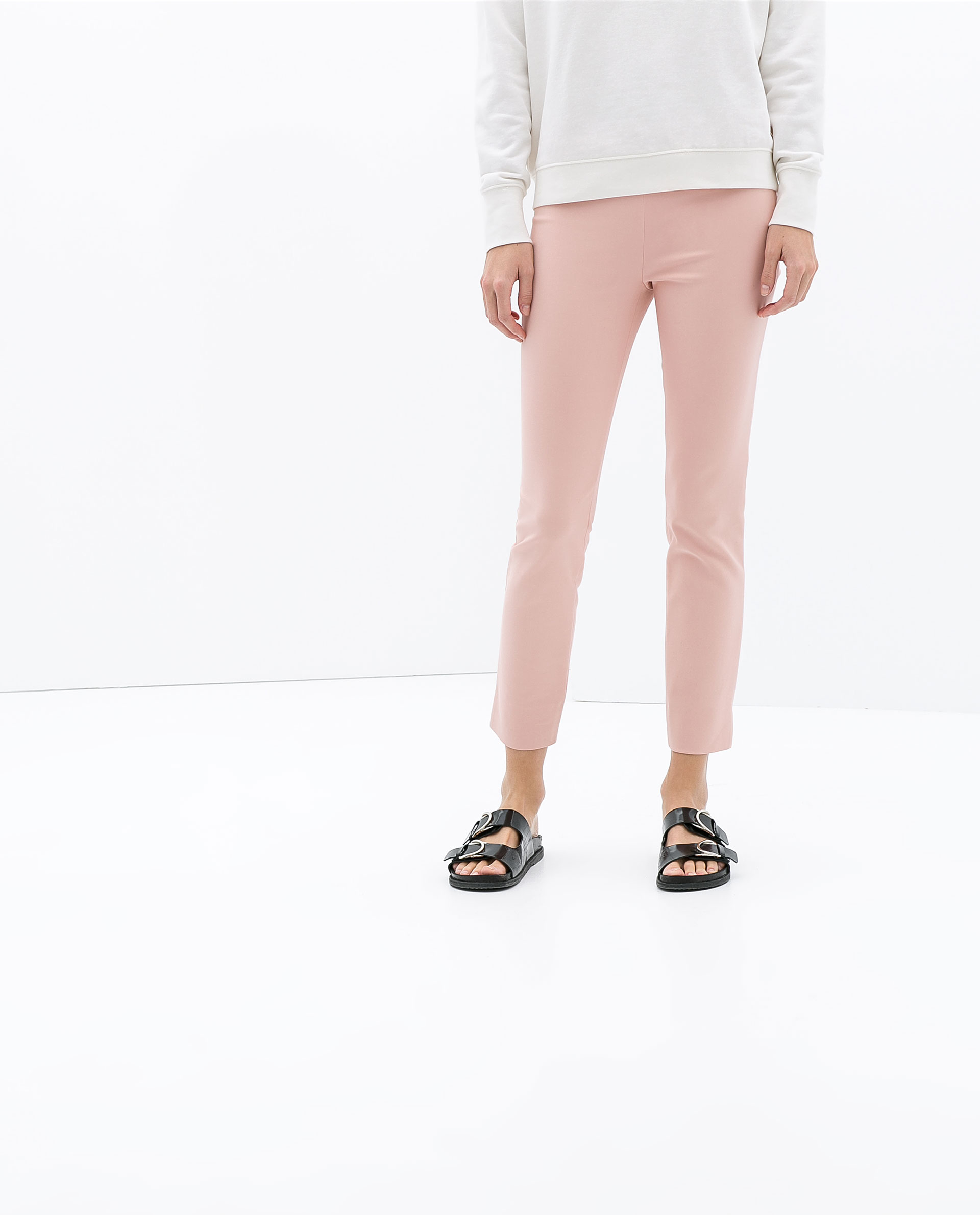 Zara Leggings with Pocket in Pink | Lyst