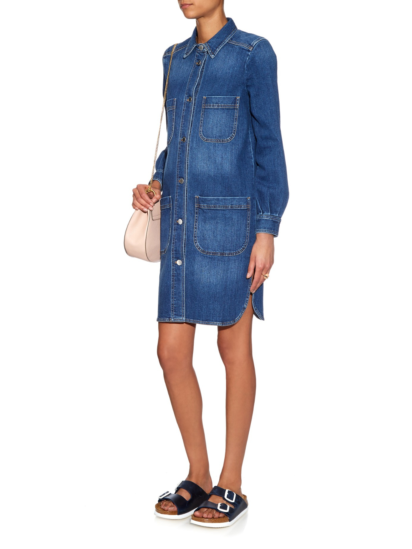 birkenstock arizona dress blue