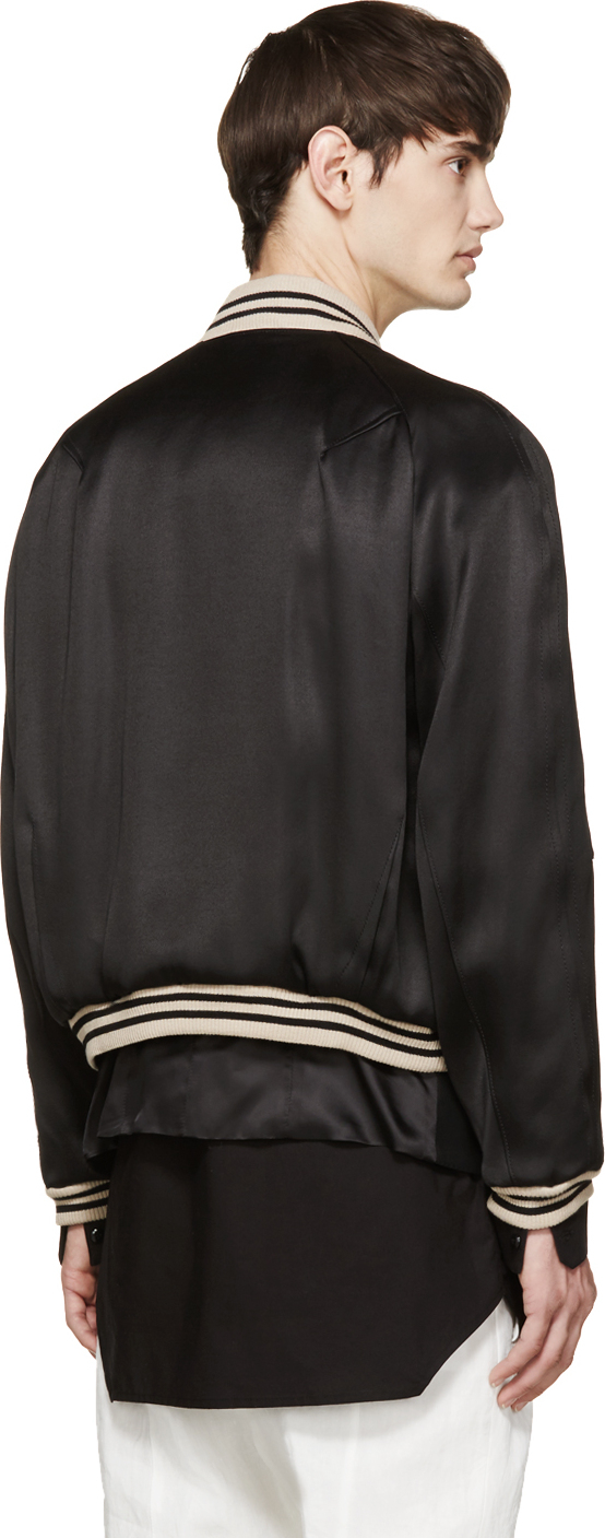 Haider ackermann satin bomber clearance
